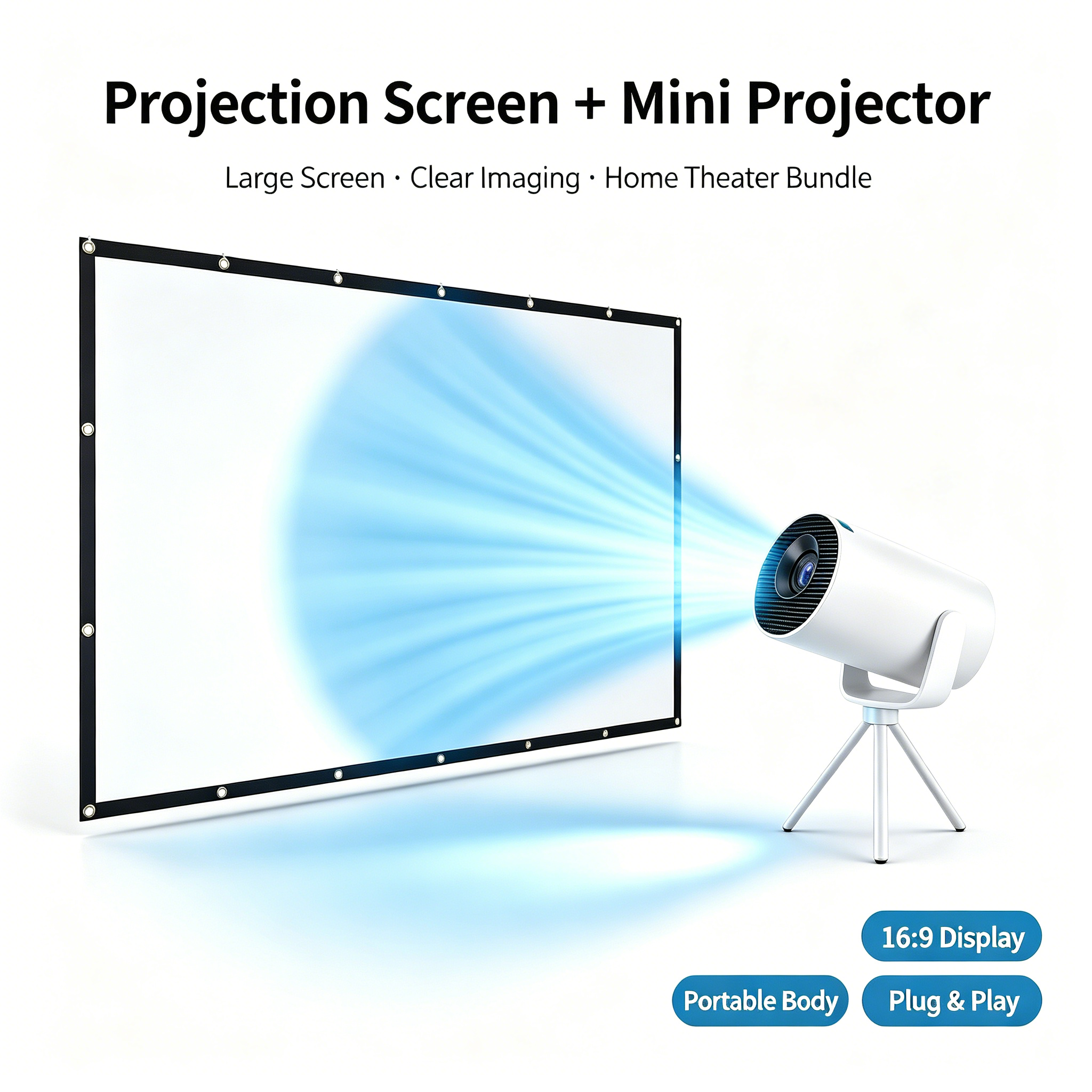 📽️ 4K Ultra HD Support Mini projector