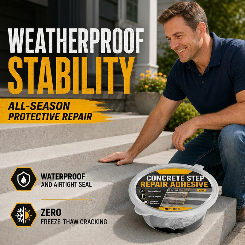 🧱Heavy Duty Concrete Repair Adhesive - Fix Cracks & Chips Fast