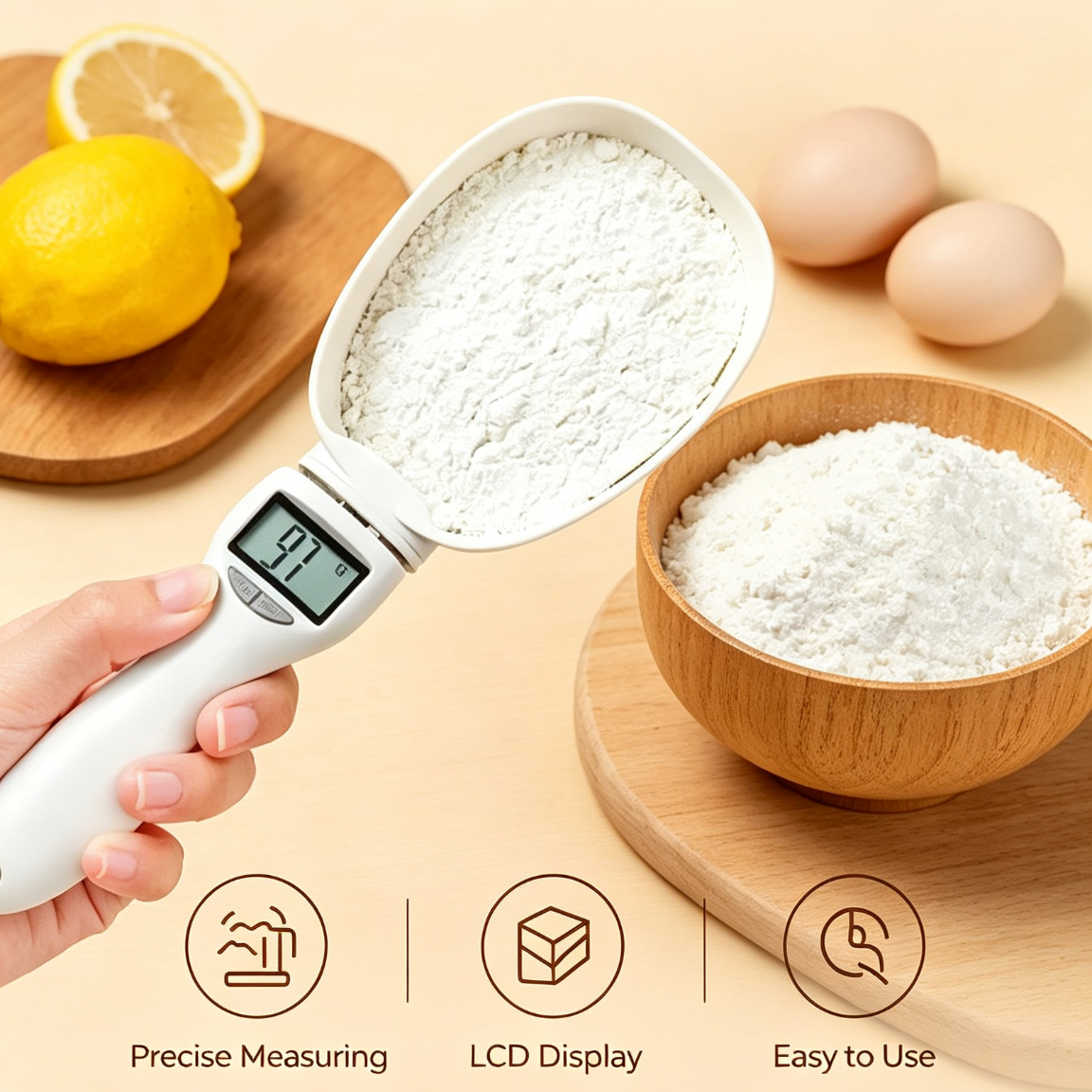 🔥Smart Measuring Spoon 🥄⚖️ Precision Cooking Made Easy! 🎂☕