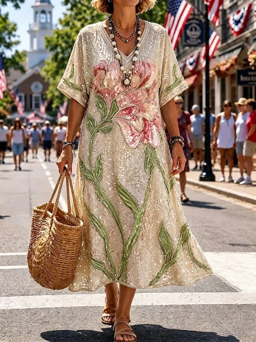 printed summer style dress