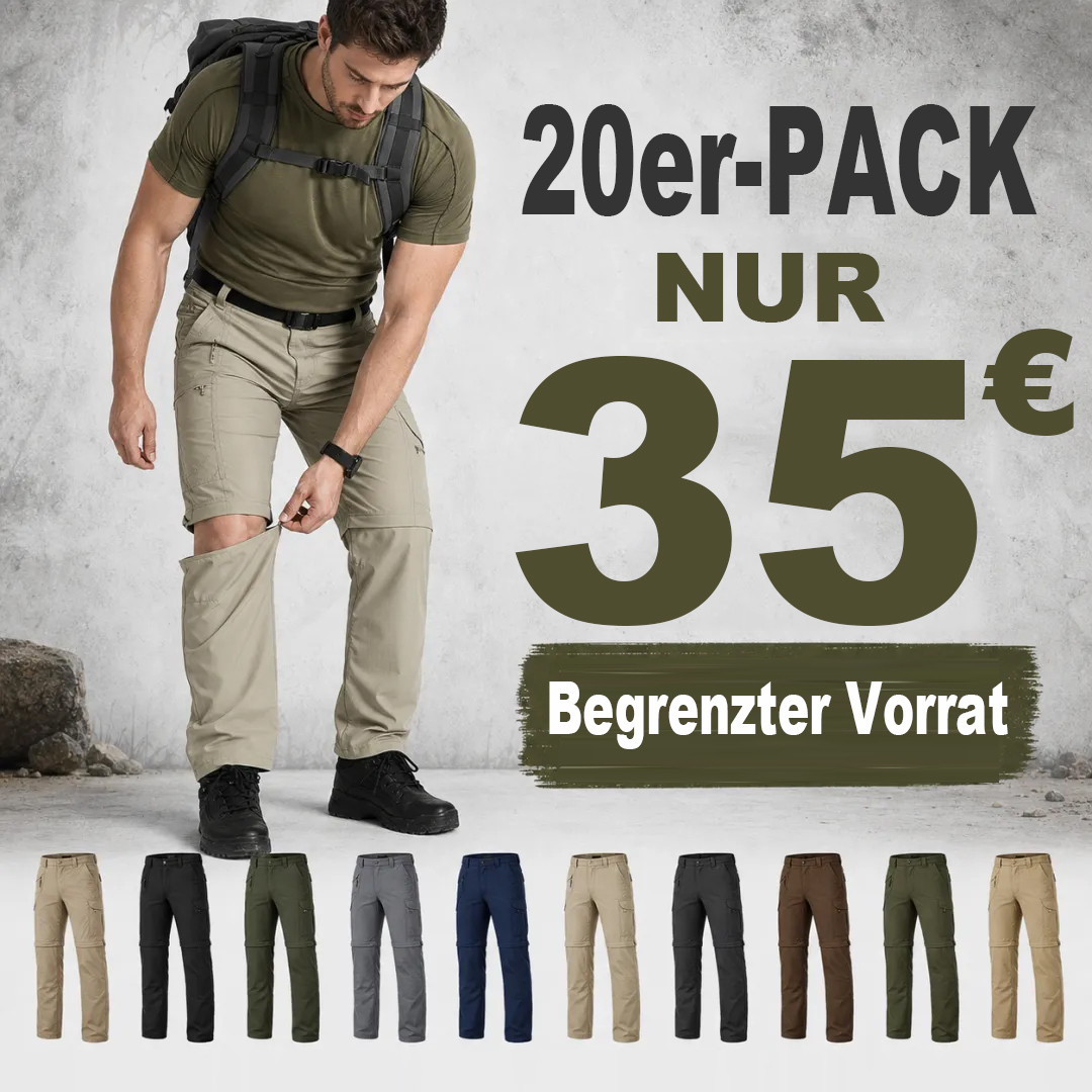 ⏰ Lagerräumungsverkauf⚡2-in-1-Wanderhose und Shorts für Herren ⚡10er-Pack für nur 28 € ⚡Begrenzter Vorrat – wenn weg, dann weg!