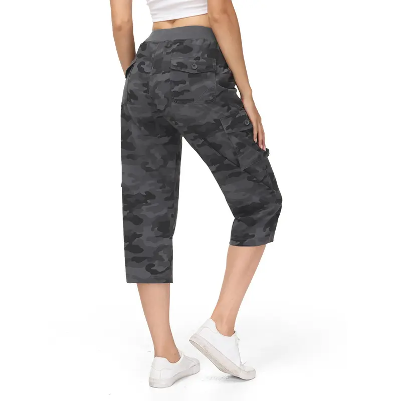 Lightweight Cargo Capri Hiking Pants For Women