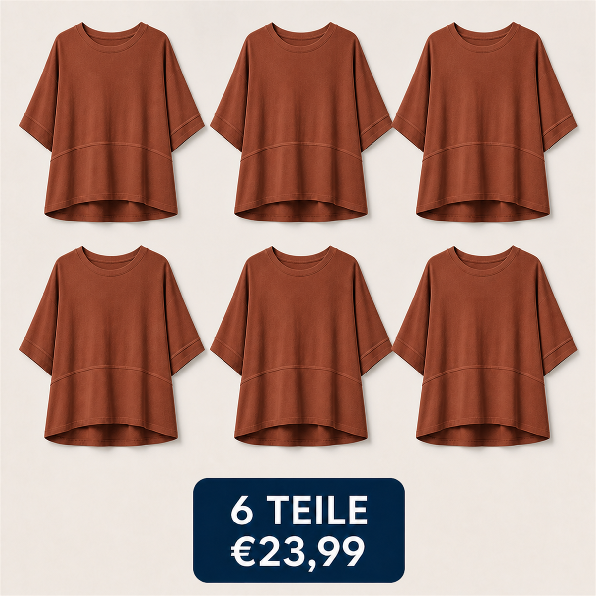6-teiliges Set – Orange
