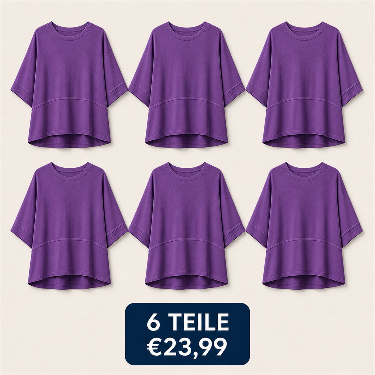 6-teiliges Set – Lila