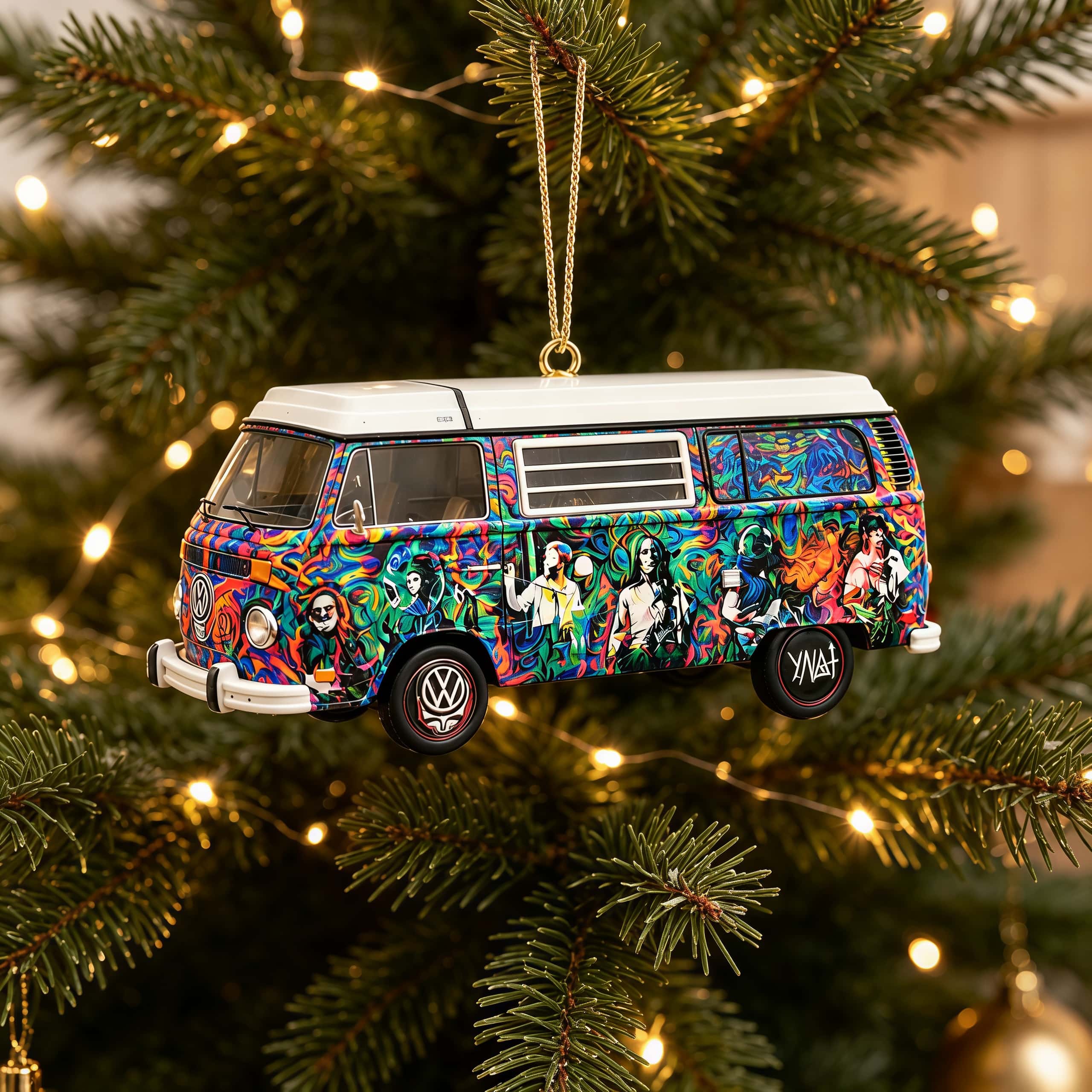 Grateful Dead VW Graffiti Bus Ornaments
