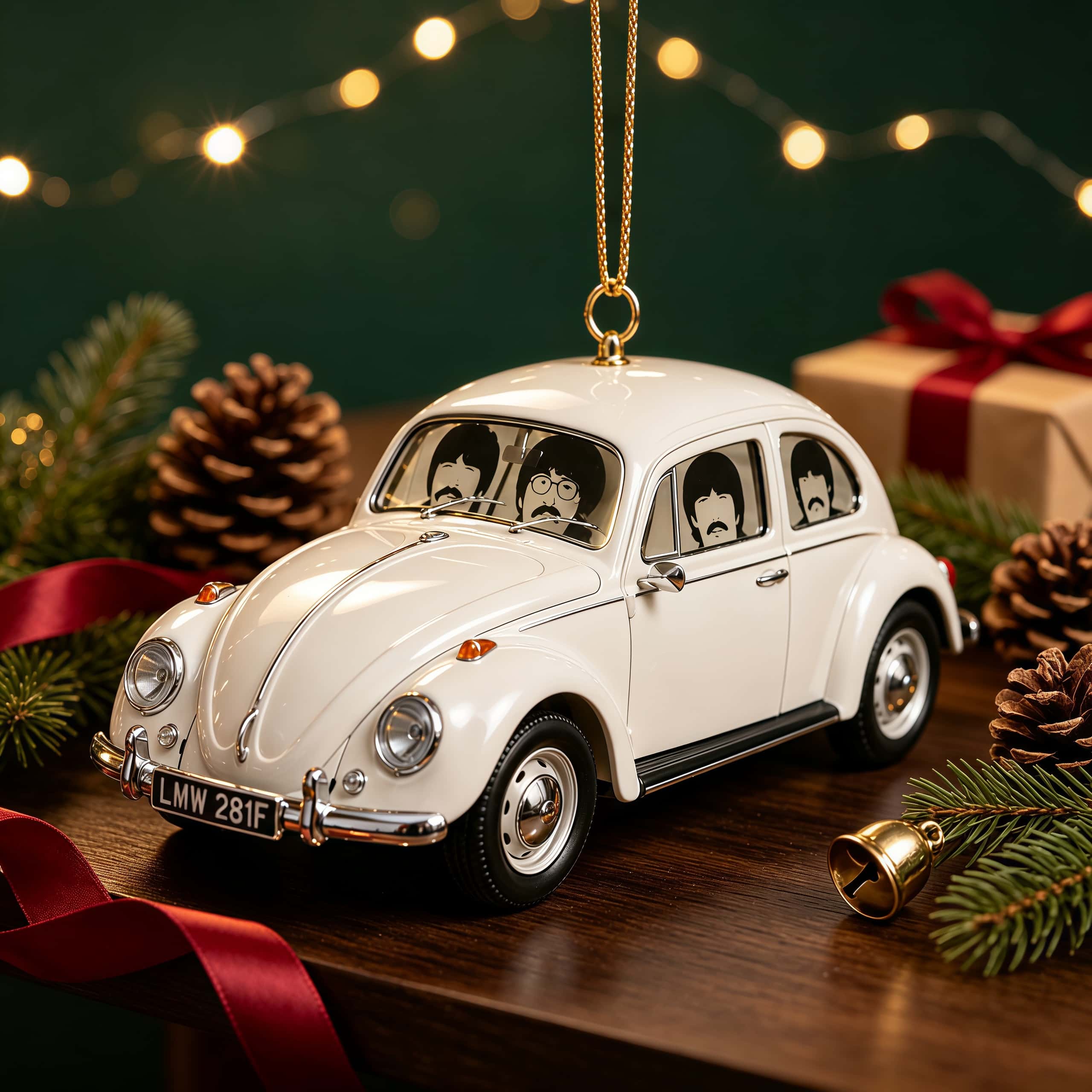 Four Fab World-Famous Beetle Christmas Ornaments