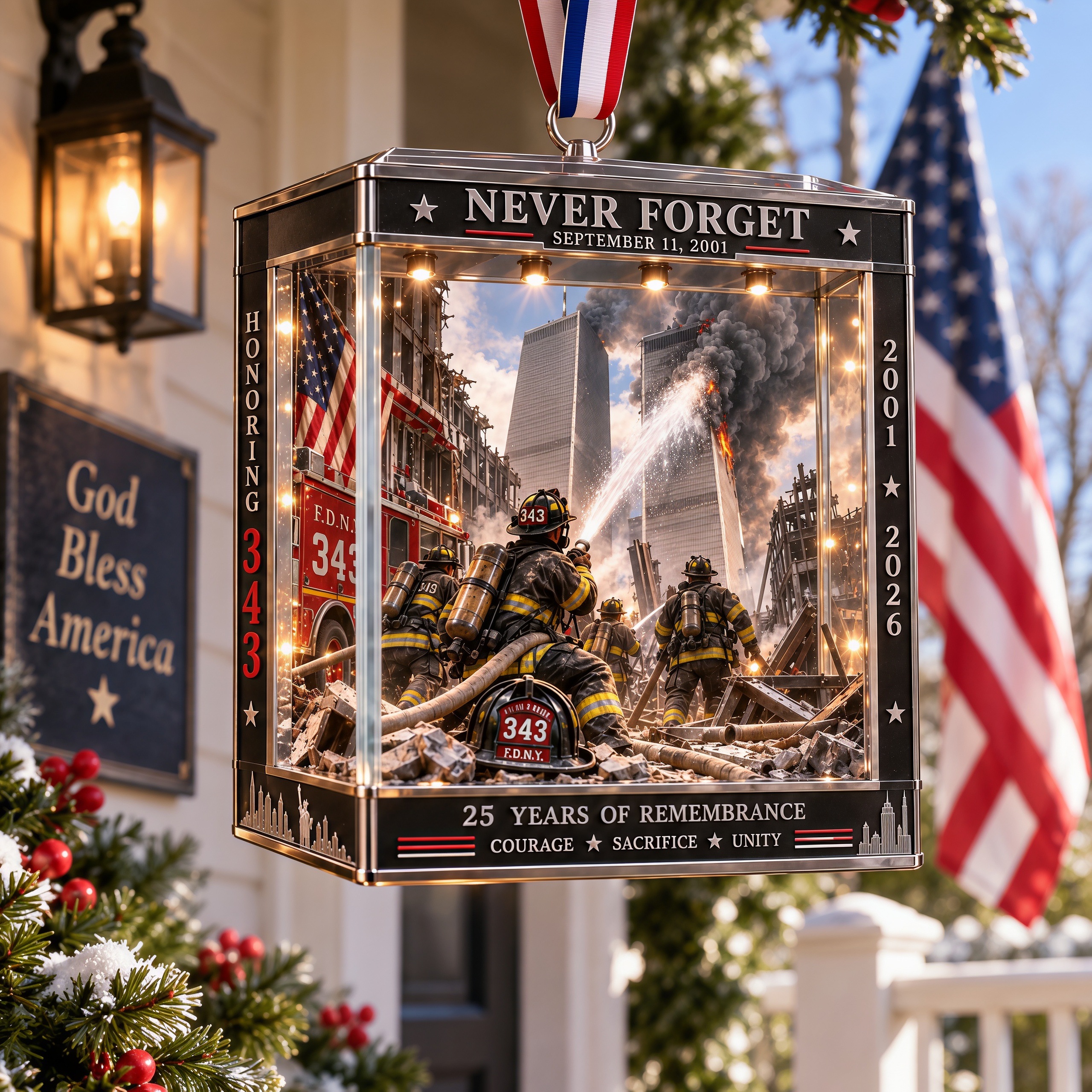 9/11 NEVER FORGET 25th Anniversary Commemorative Coin