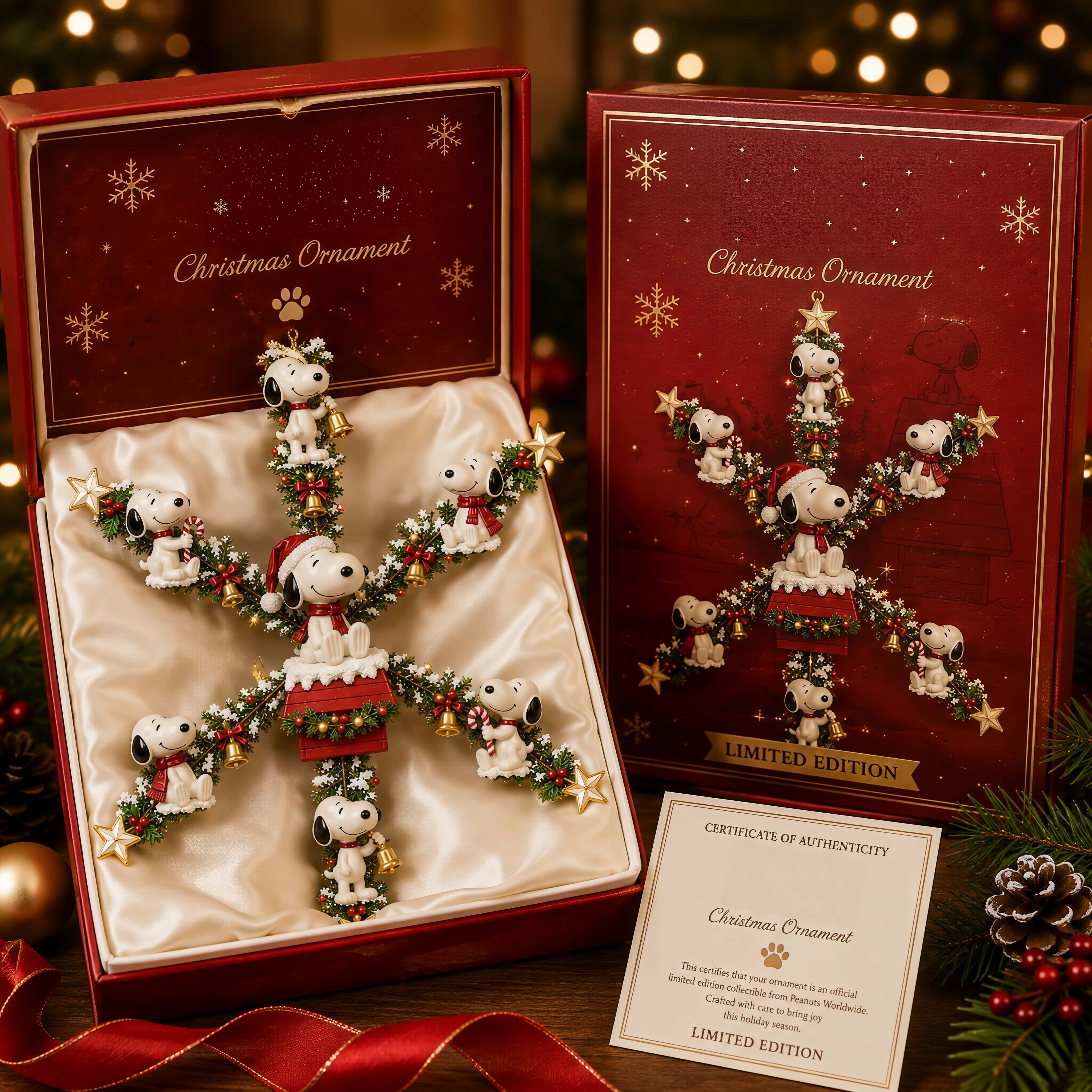 The World-Famous Beagle Christmas Snowflake Ornament – Holiday Collector Edition