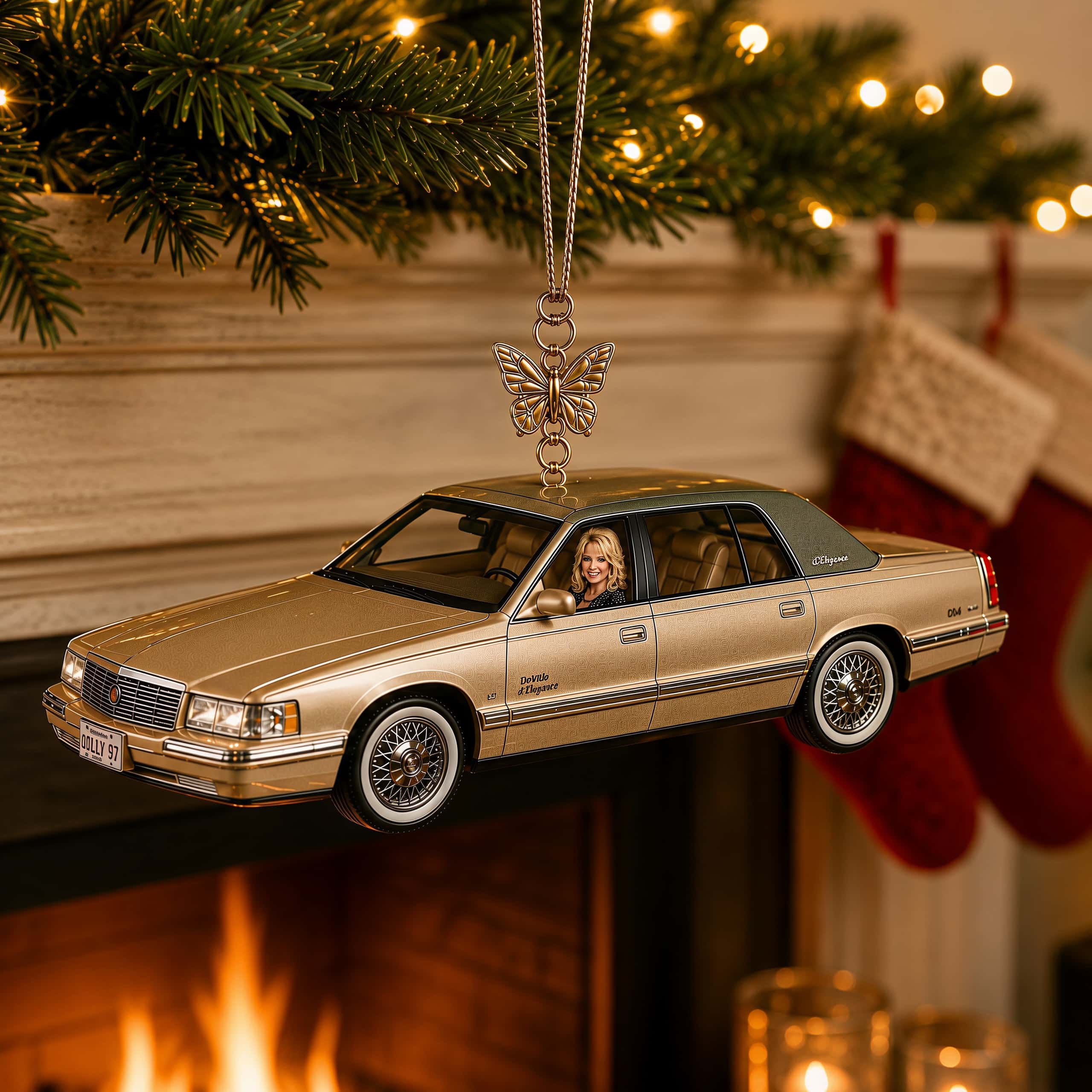 Golden Ride, Timeless Journey—Dolly 1997 Cadillac Commemorative Ornament