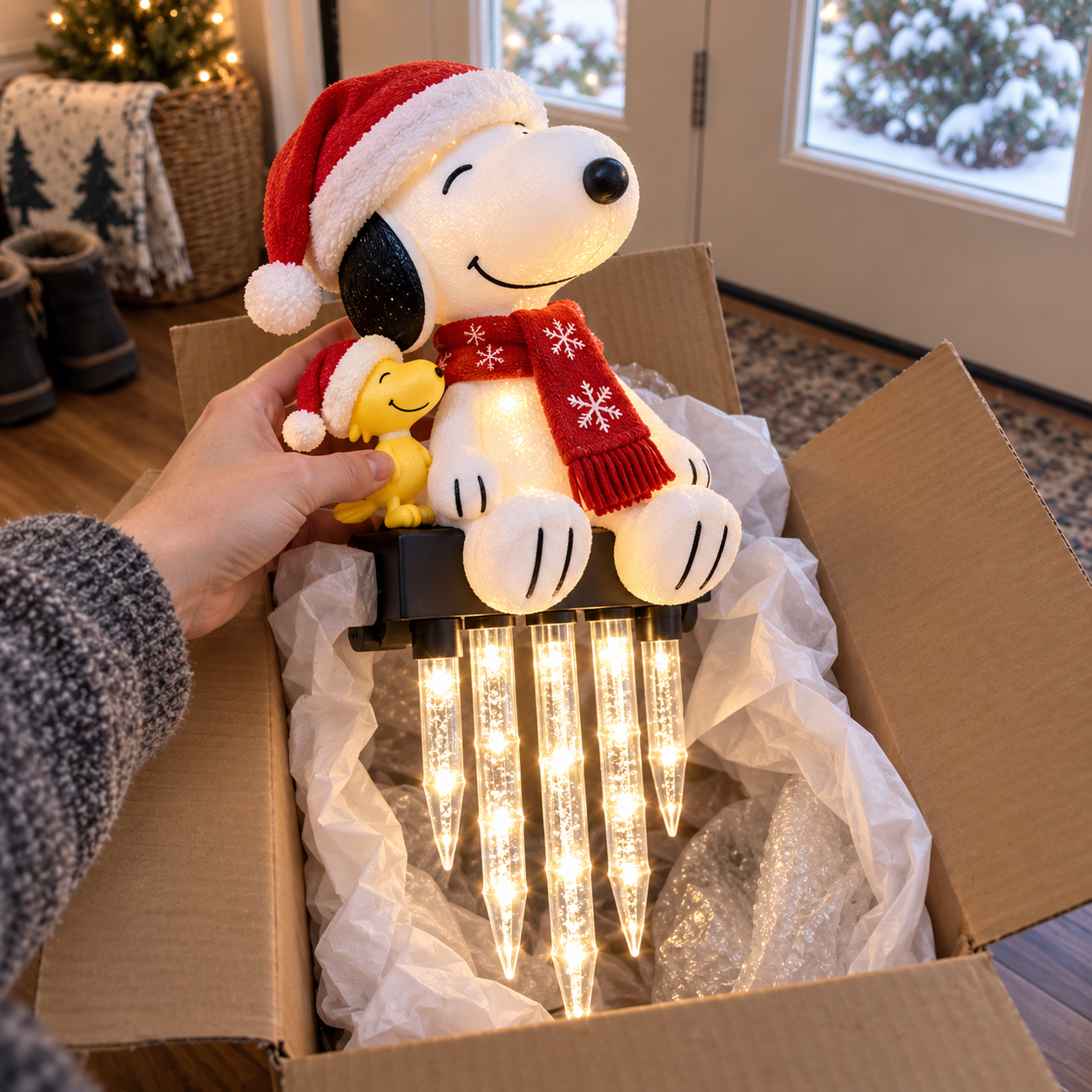 World-Famous Beagles Icicle Light Decor