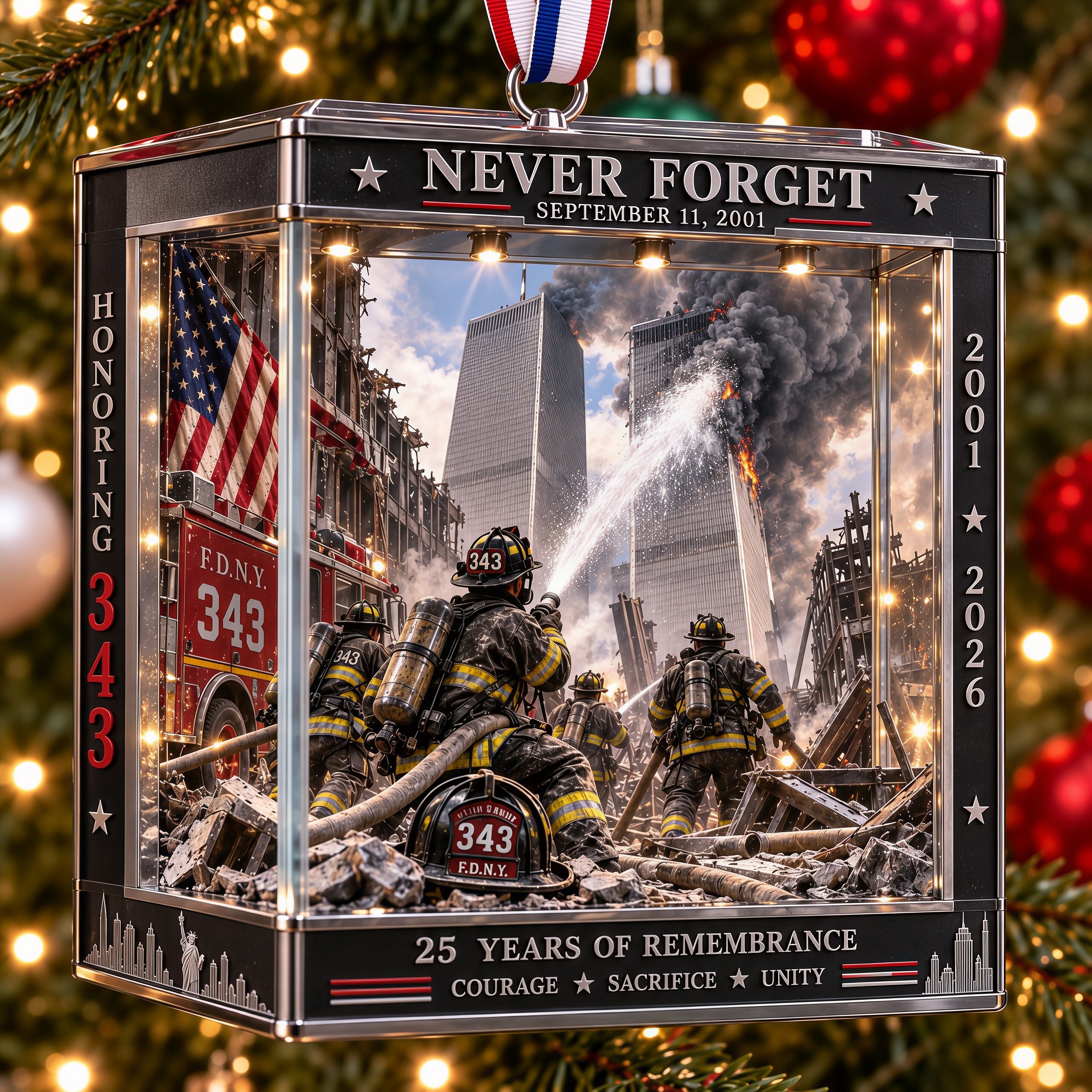 9/11 NEVER FORGET 25th Anniversary Commemorative Coin