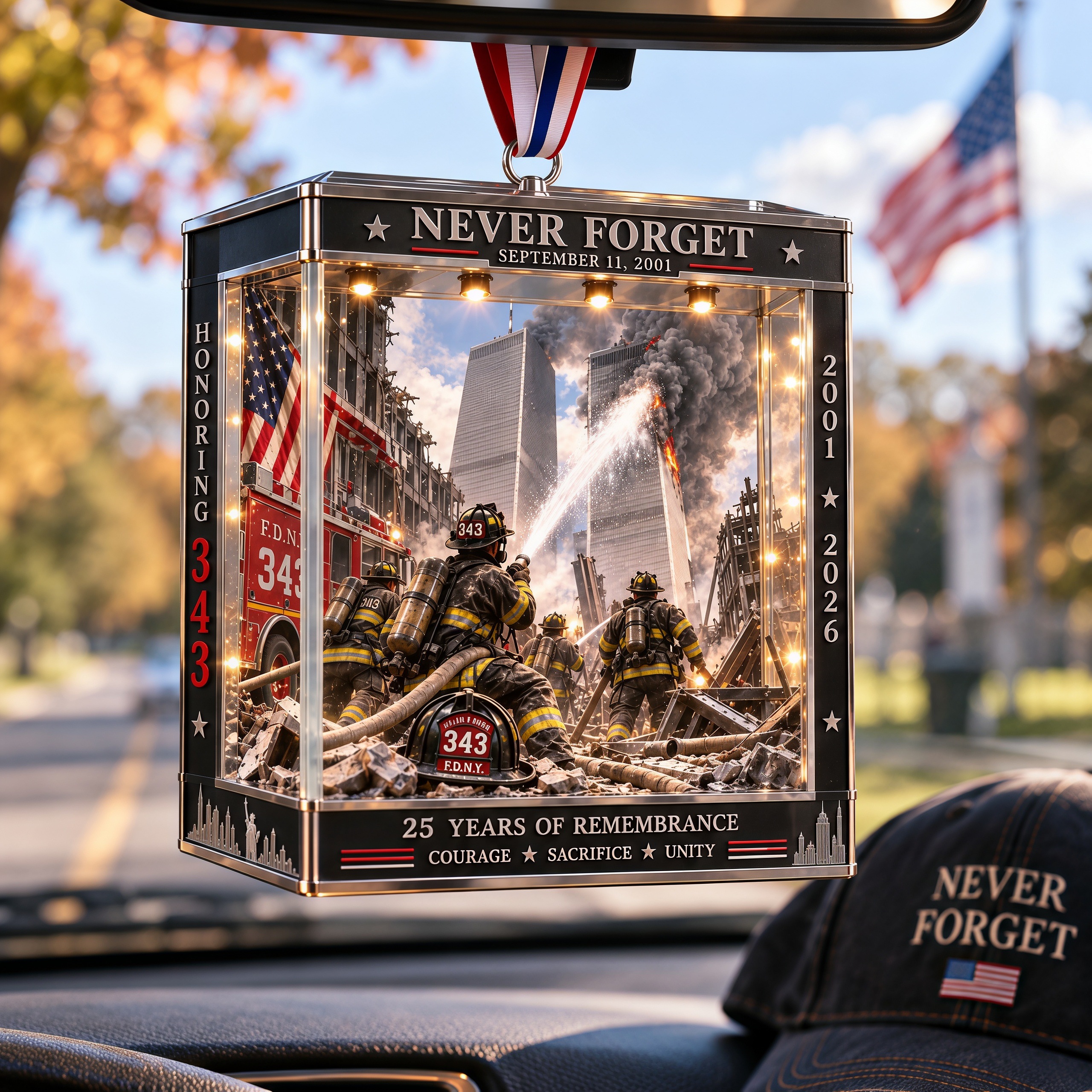 9/11 NEVER FORGET 25th Anniversary Commemorative Coin