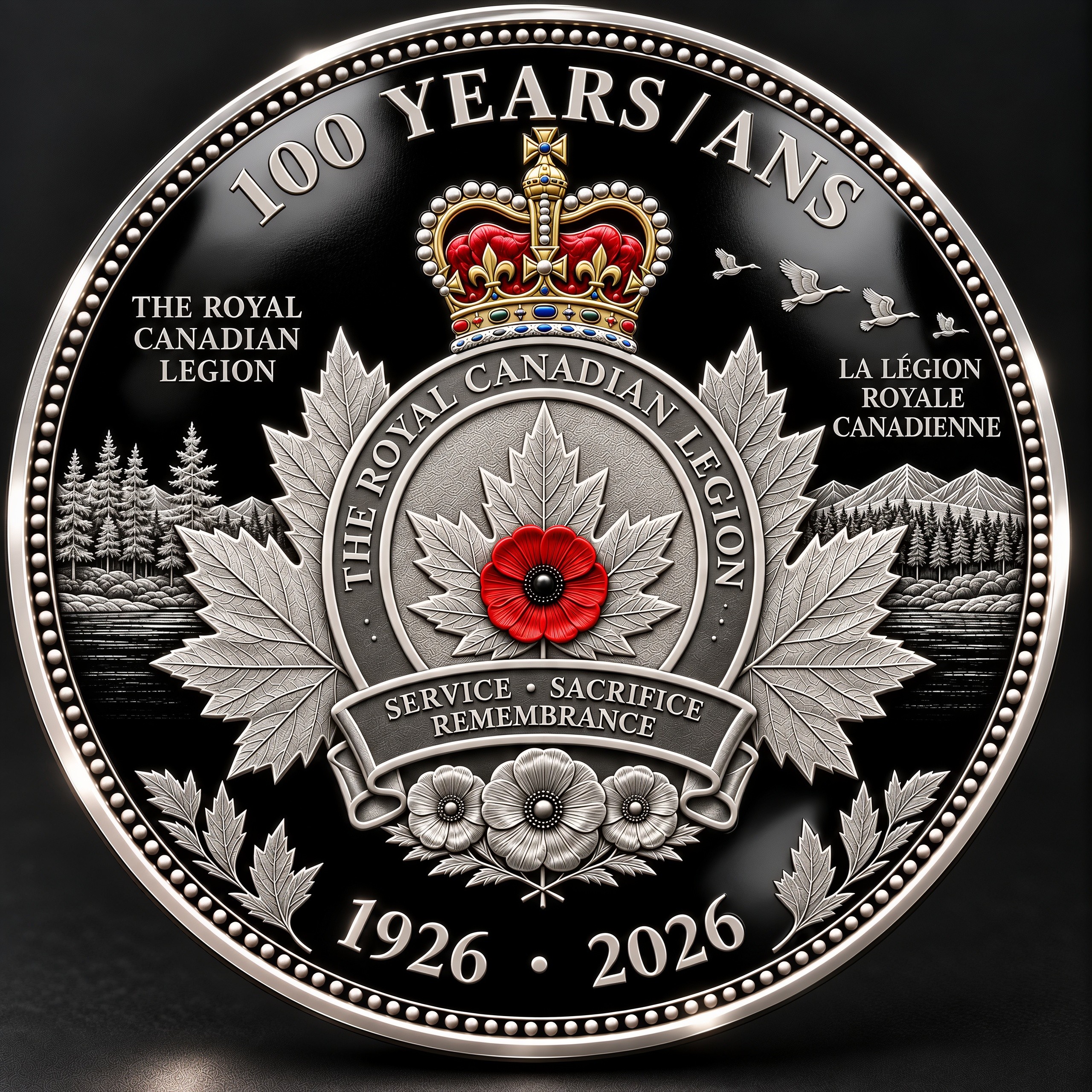 Royal Canadian Legion 100th Anniversary Commemorative Coin