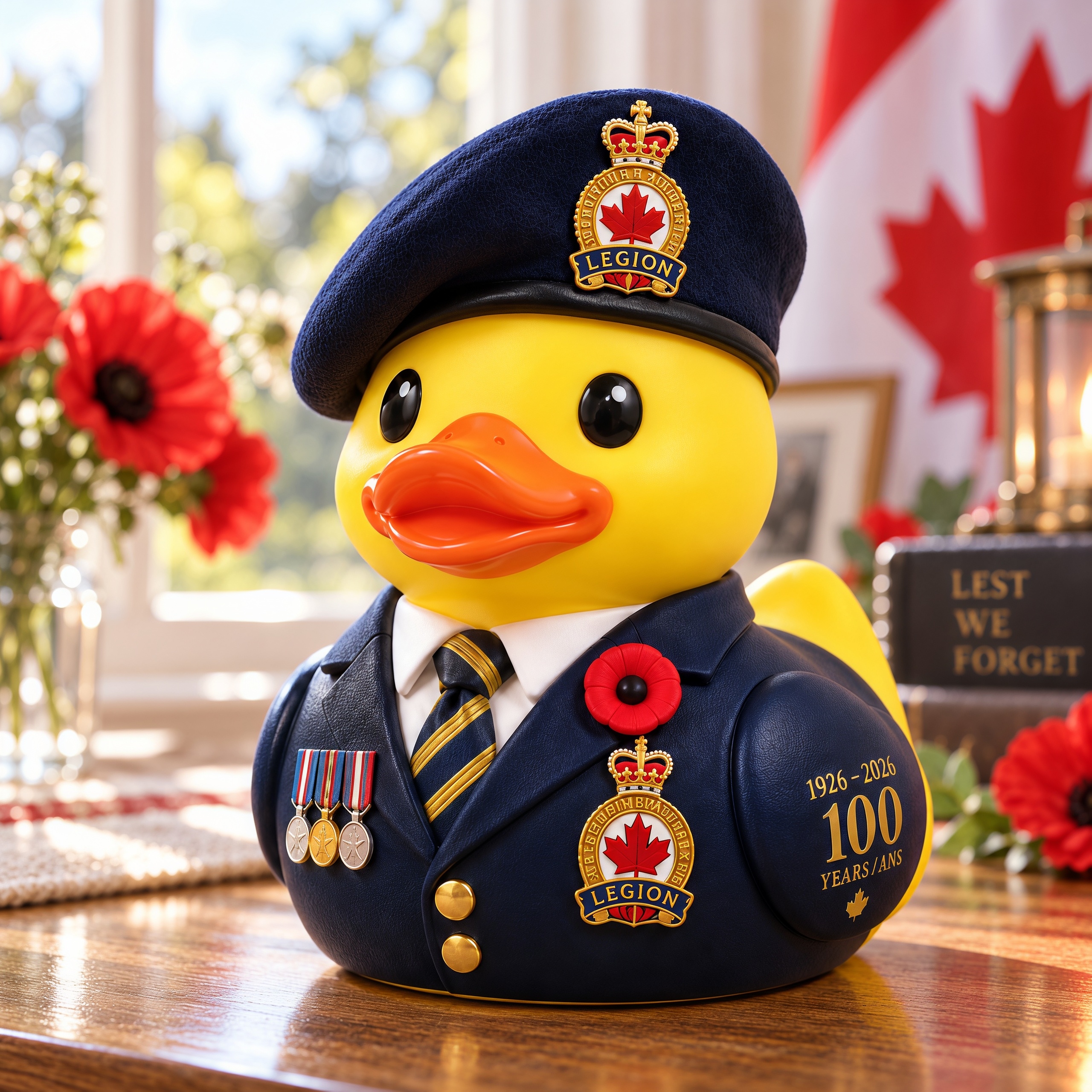 Royal Canadian Legion 100th Anniversary Rubber Duck