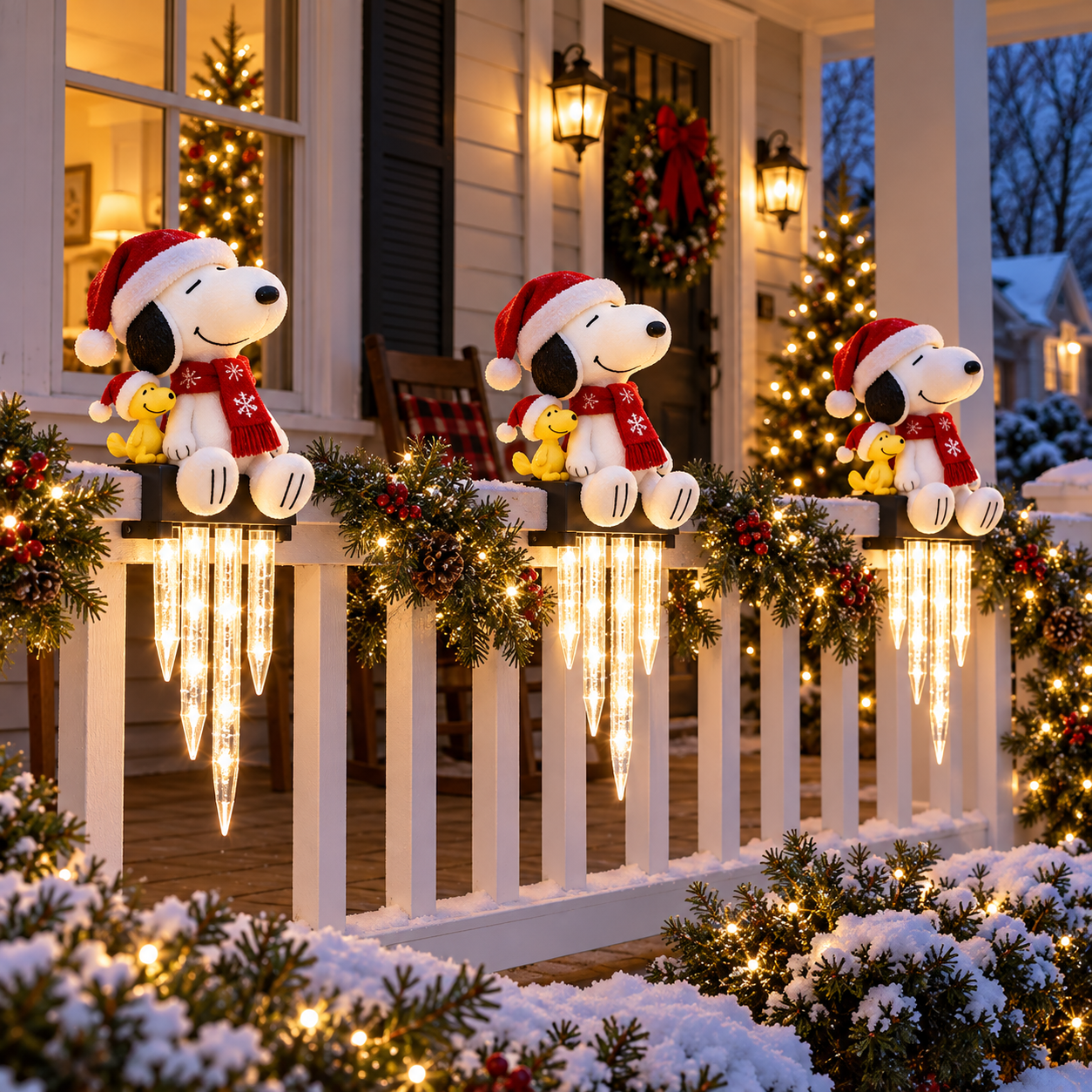 World-Famous Beagles Icicle Light Decor
