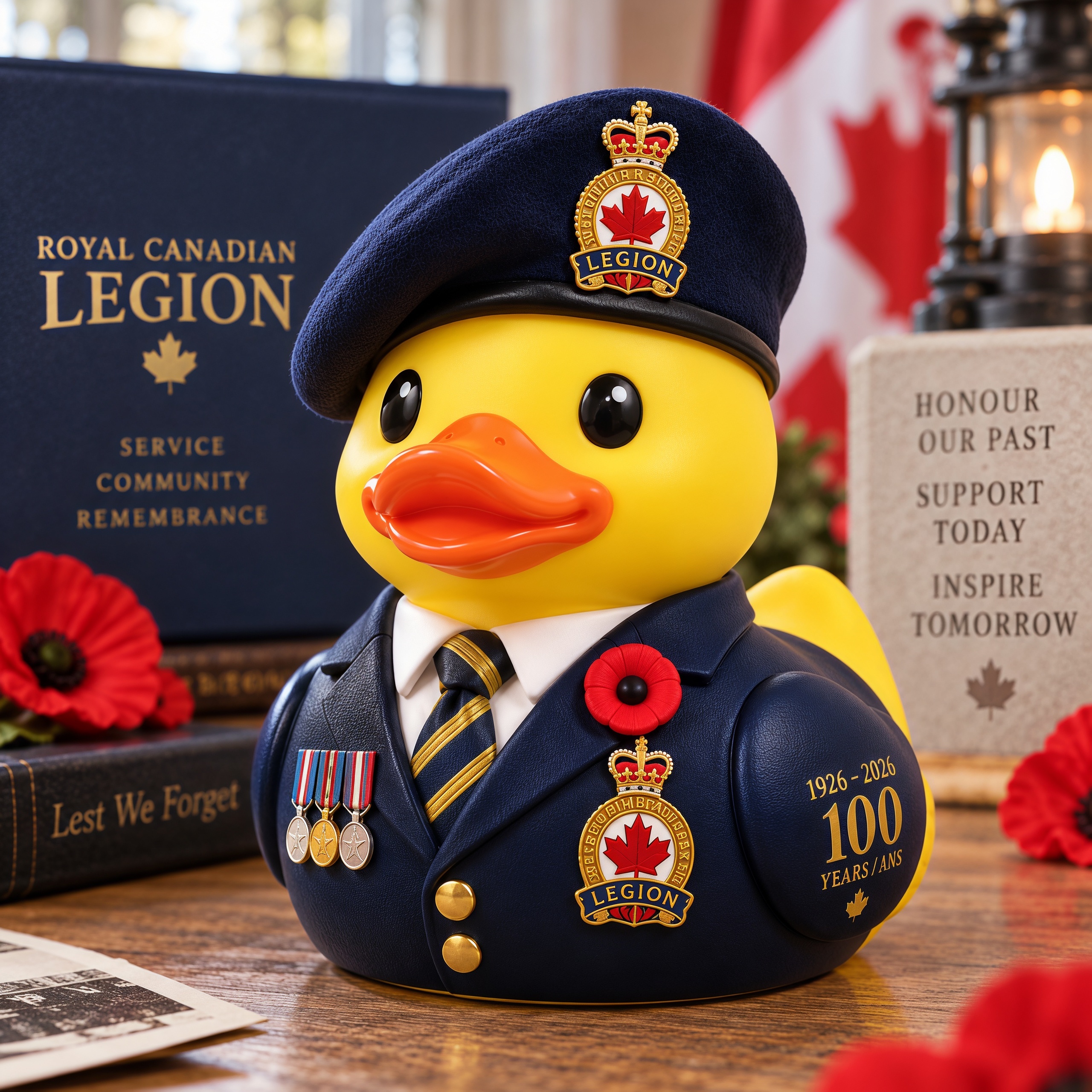 Royal Canadian Legion 100th Anniversary Rubber Duck
