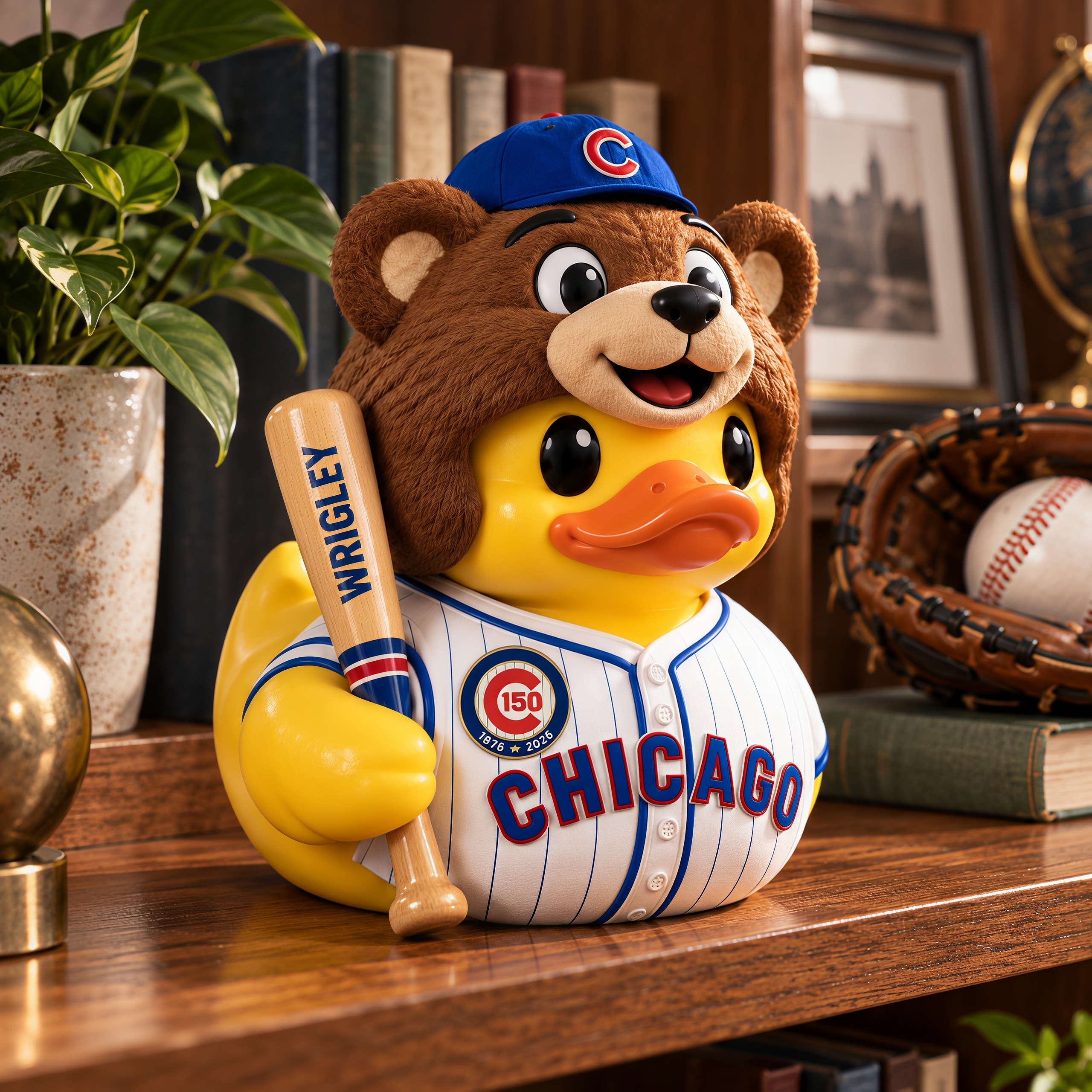 Go Cubs Go! Chicago Clark 150th Anniversary Duck