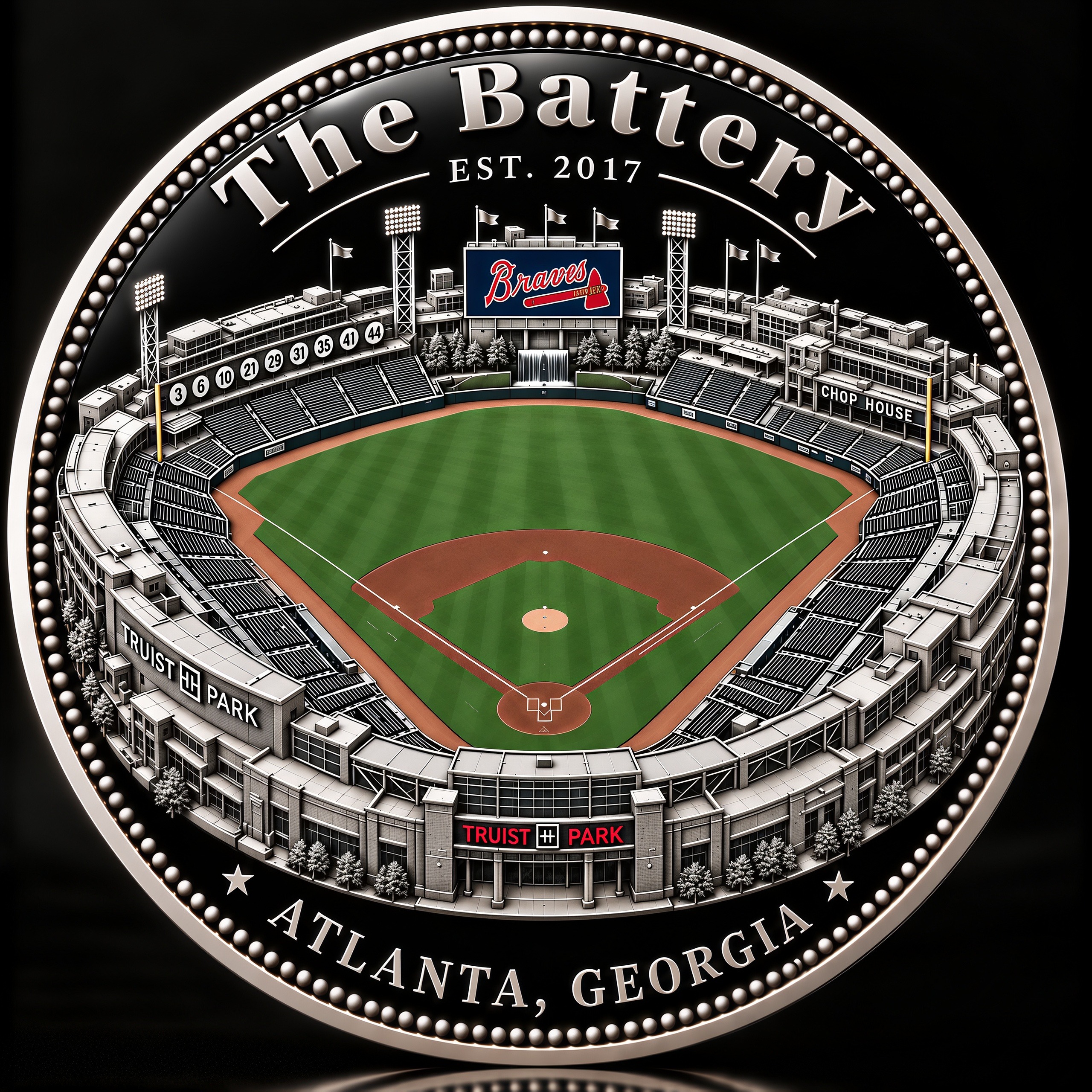 TOMAHAWK CHOP! Atlanta 155th Anniversary Commemorative Coin