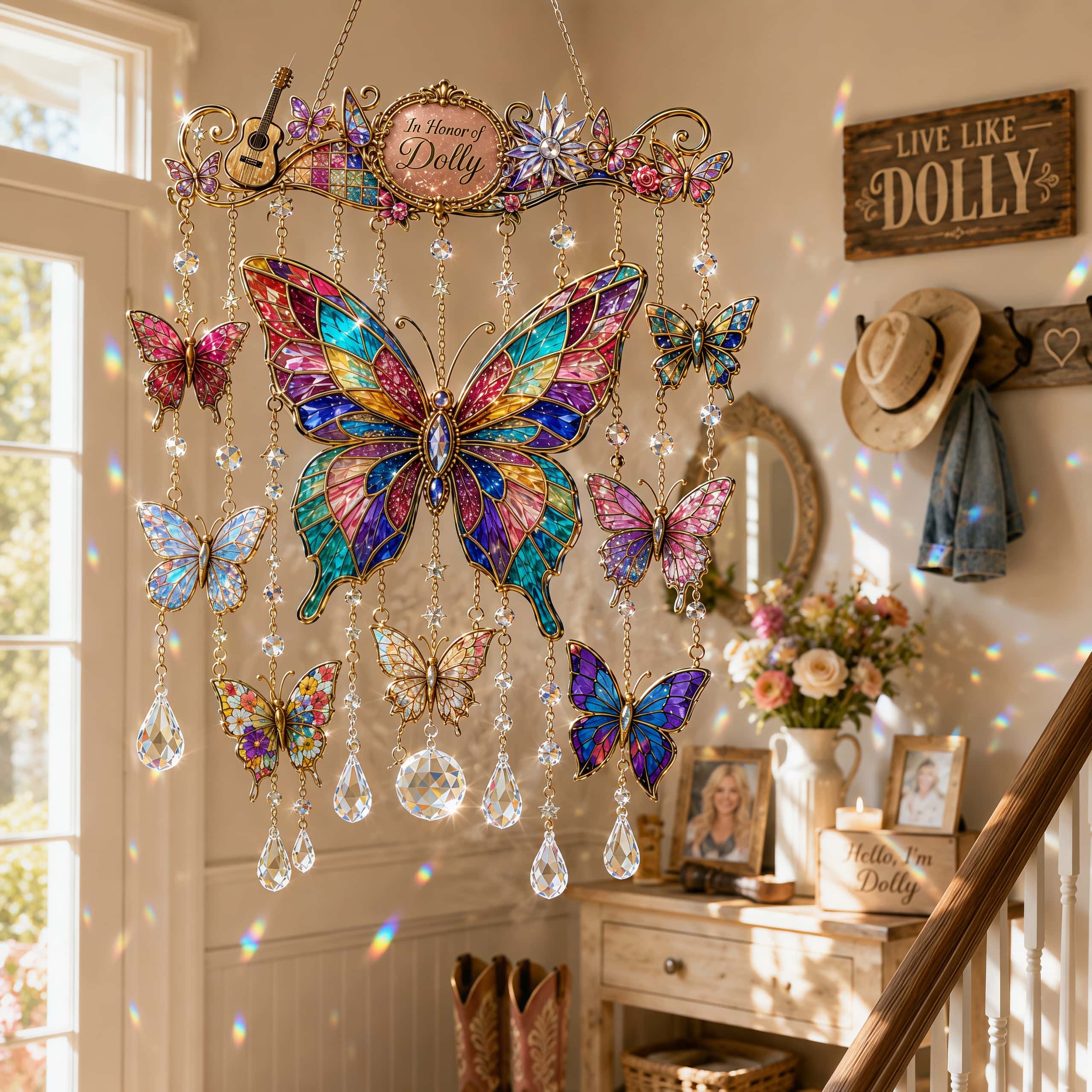 Love Is Like a Butterfly — In Honor of Dolly Ornament