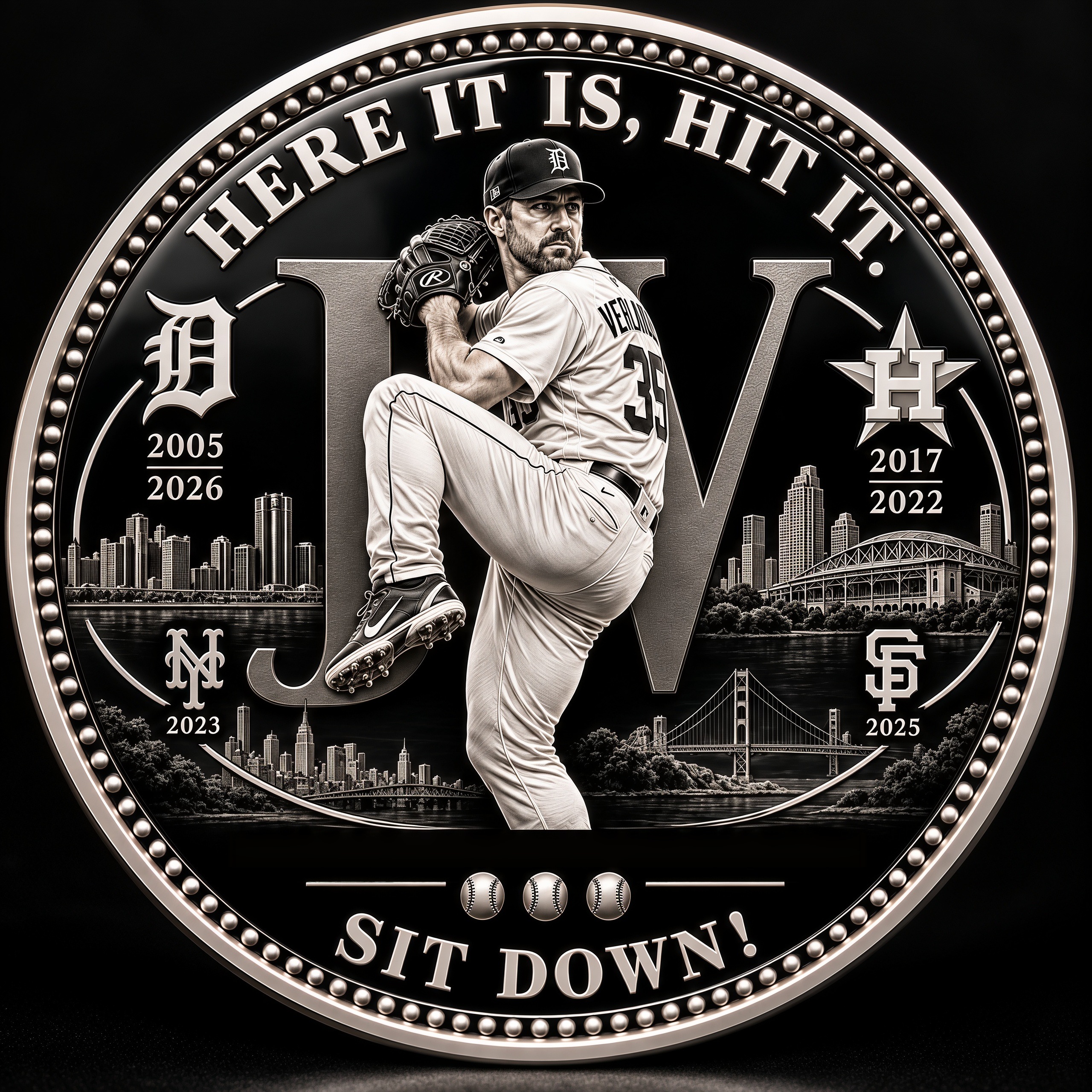 Bless You Boys! Justin Velander Retirement Commemorative Coin