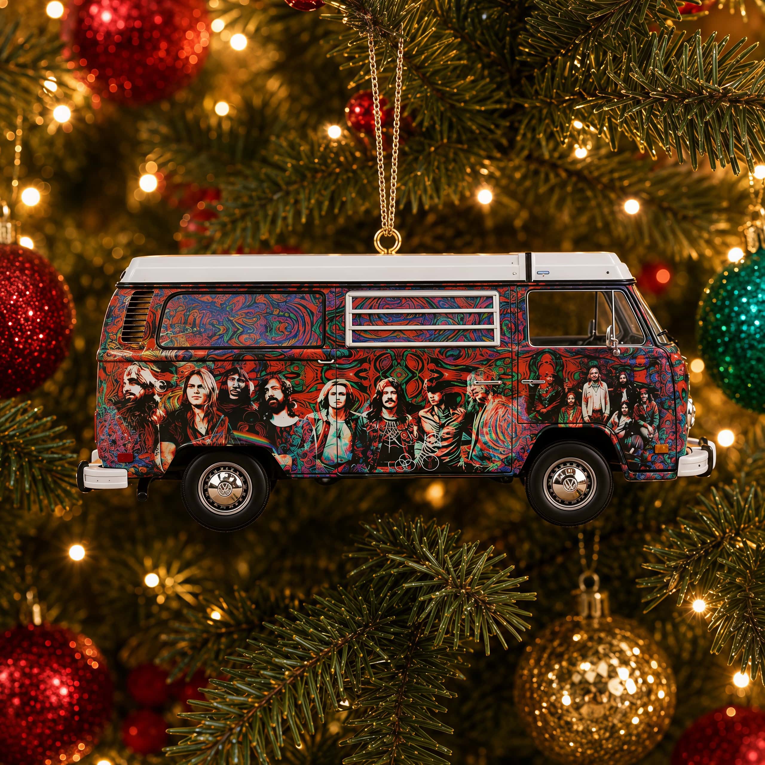 Grateful Dead VW Graffiti Bus Ornaments