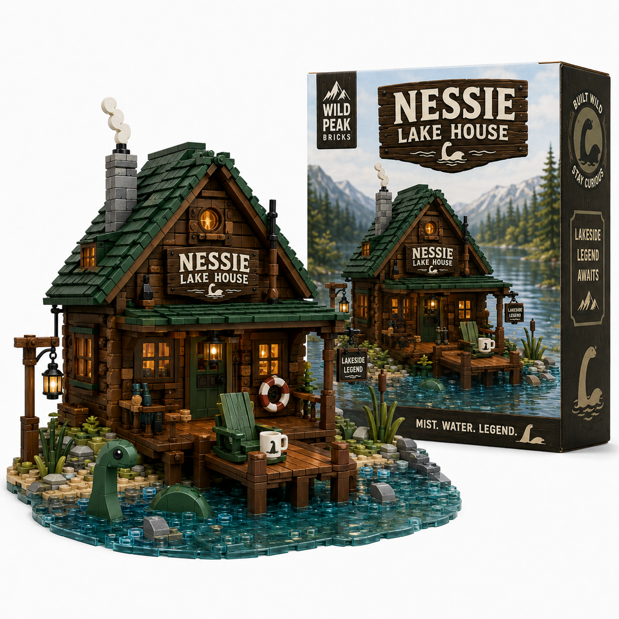 Cozy Cryptid Cabins-Nessie Lake House