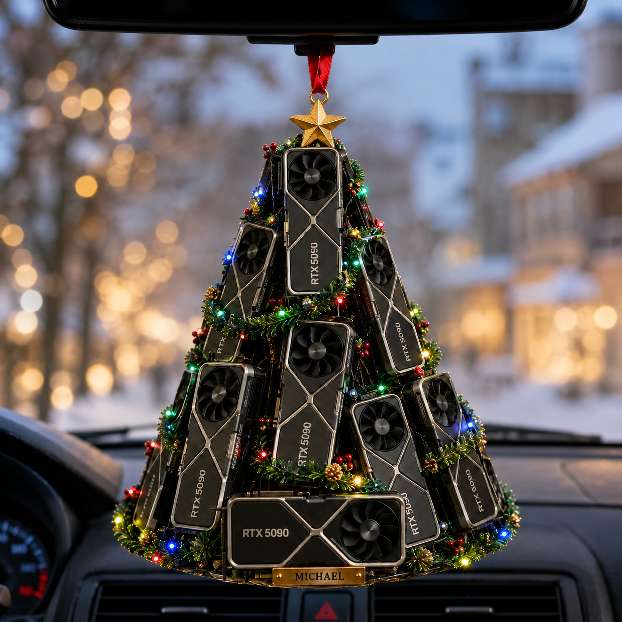 RTX 5090 Gaming Legend Christmas Tree Ornament
