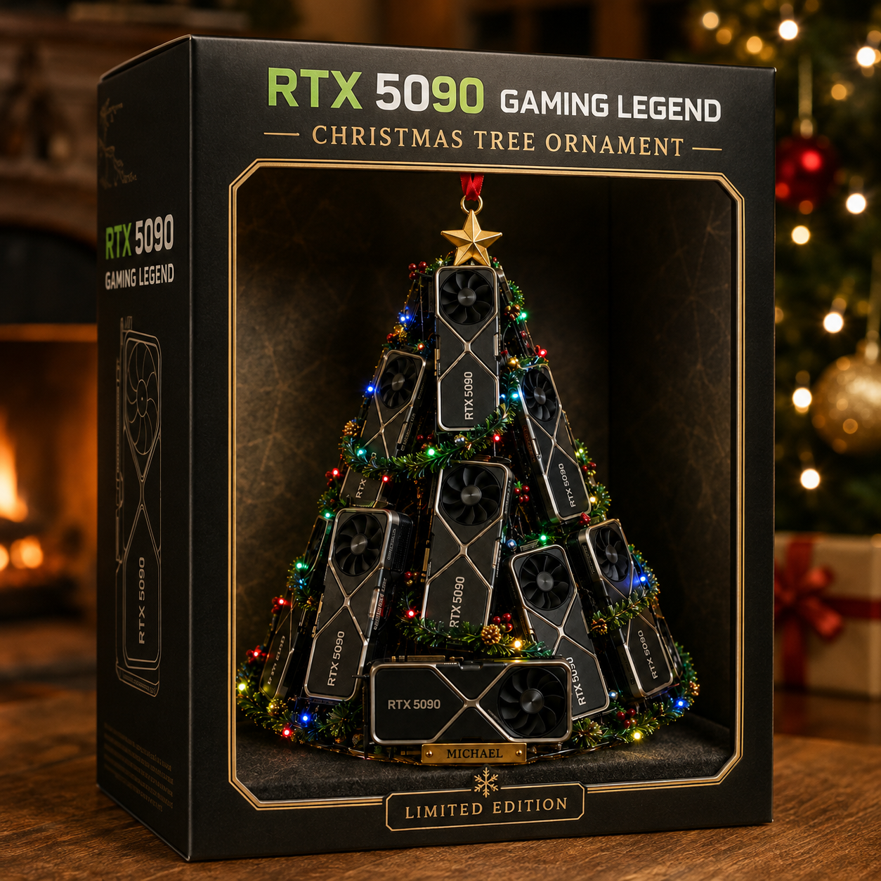 RTX 5090 Gaming Legend Christmas Tree Ornament