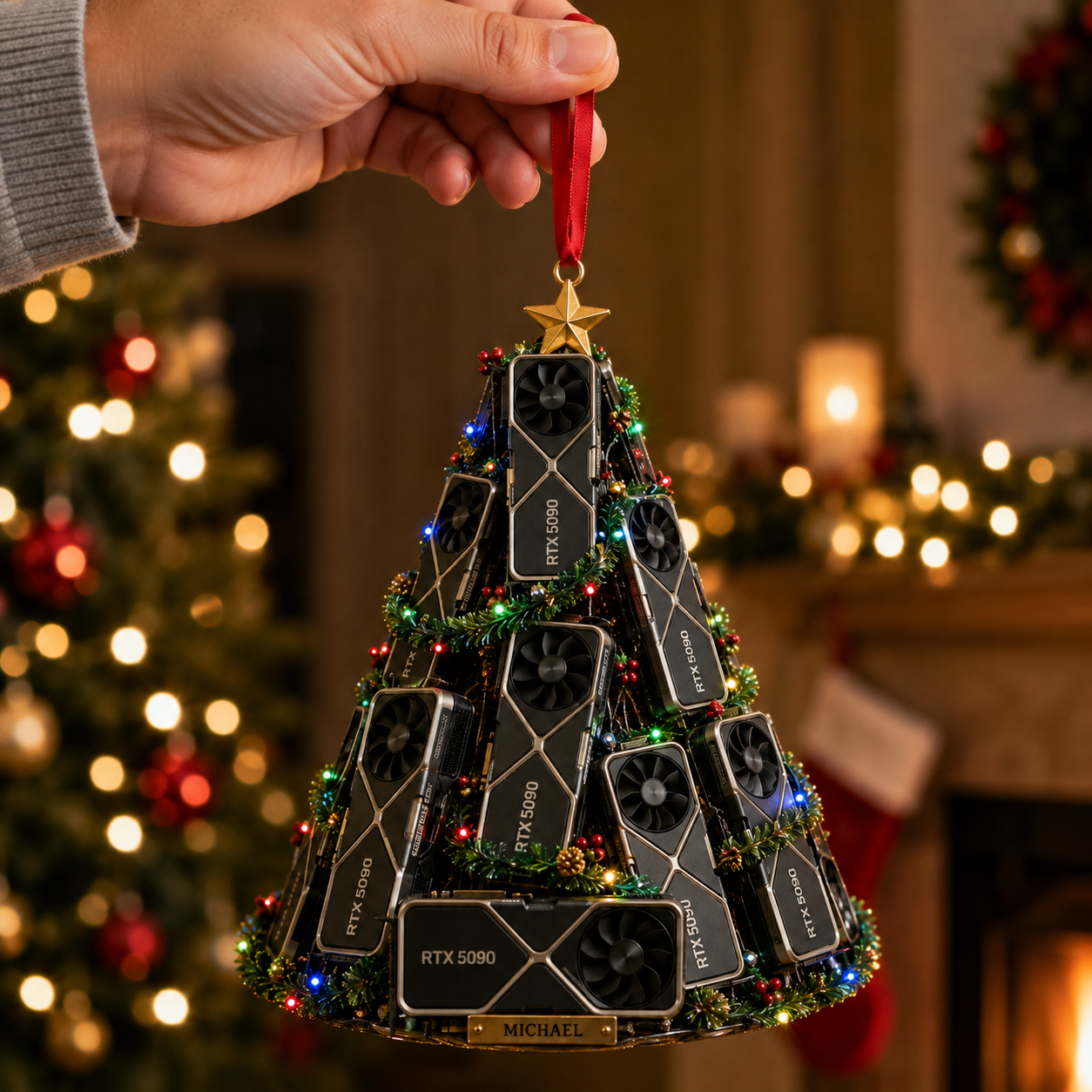 Razer BlackWidow Gaming Keyboard Christmas Tree Ornament