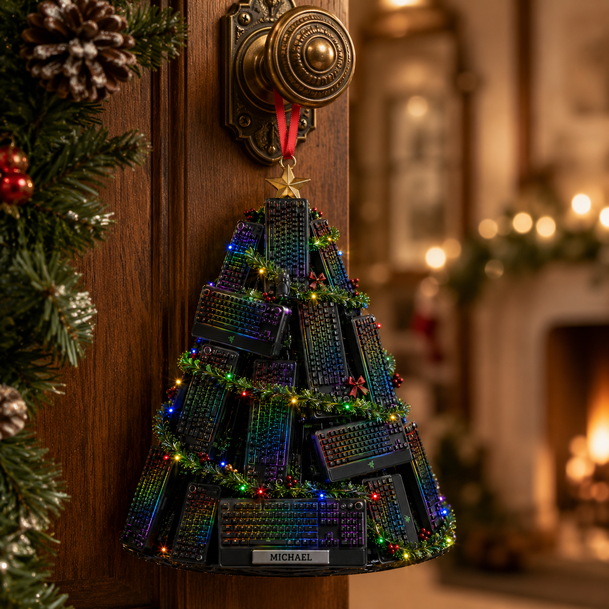 Razer BlackWidow Gaming Keyboard Christmas Tree Ornament