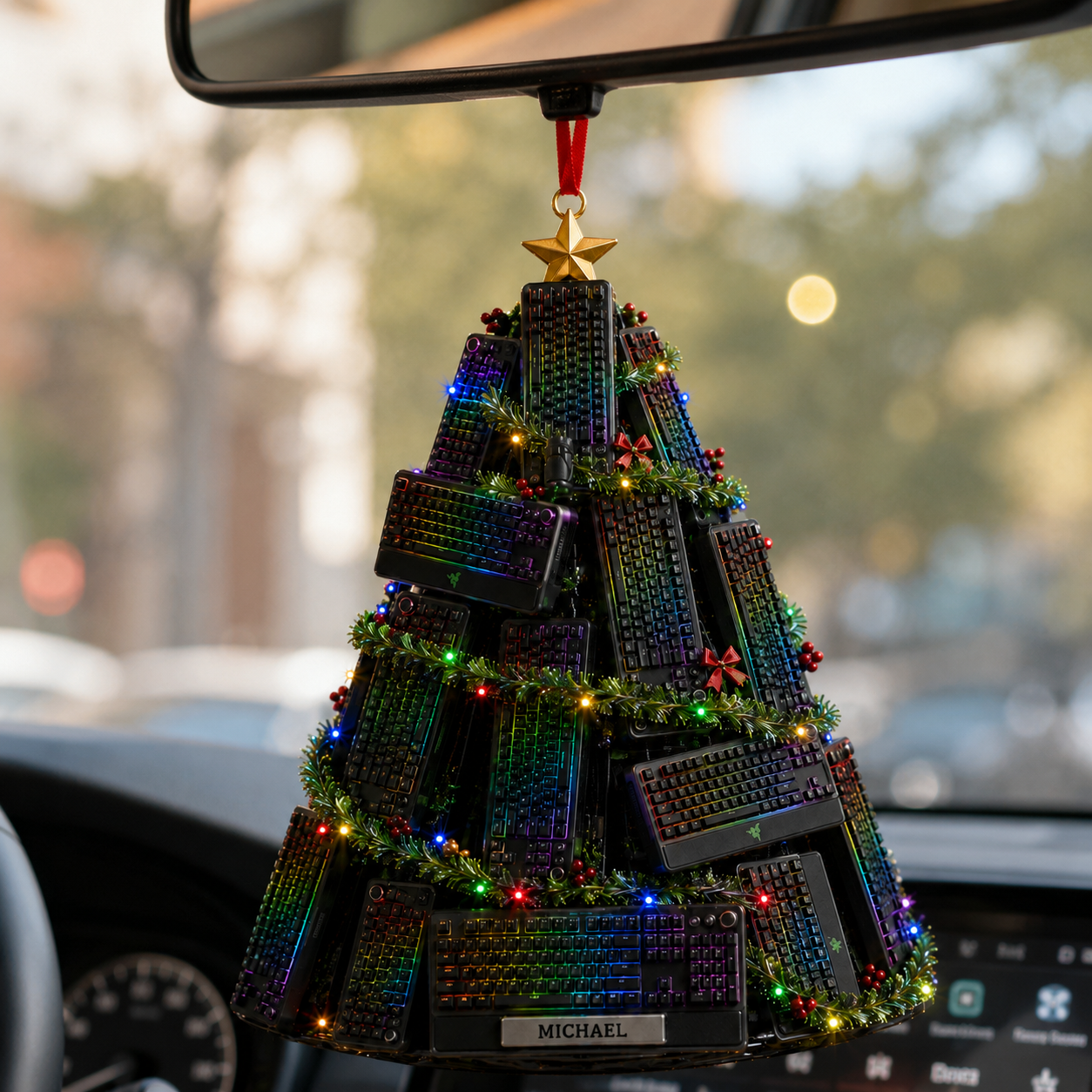 Razer BlackWidow Gaming Keyboard Christmas Tree Ornament