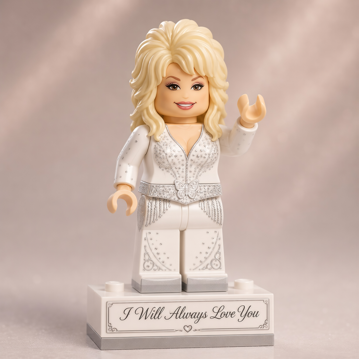 Dolly “I Will Always Love You” Forever in Our Hearts Minifigure Tribute