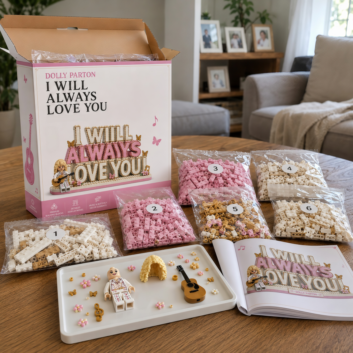 Dolly “I Will Always Love You” Forever in Our Hearts Building Block Set