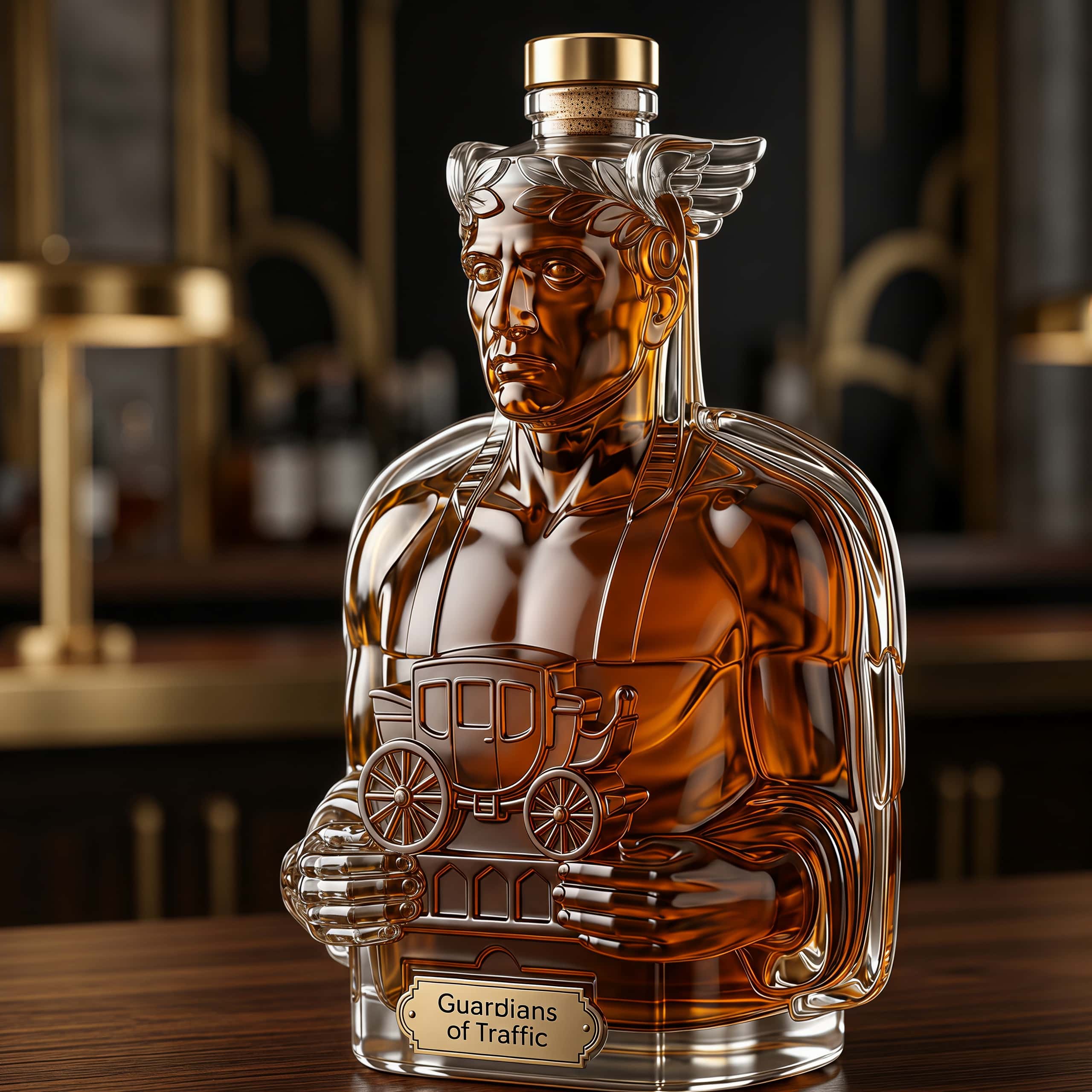Guardians of Traffic Whiskey Bottle - Cleveland 125th Anniversary Edition