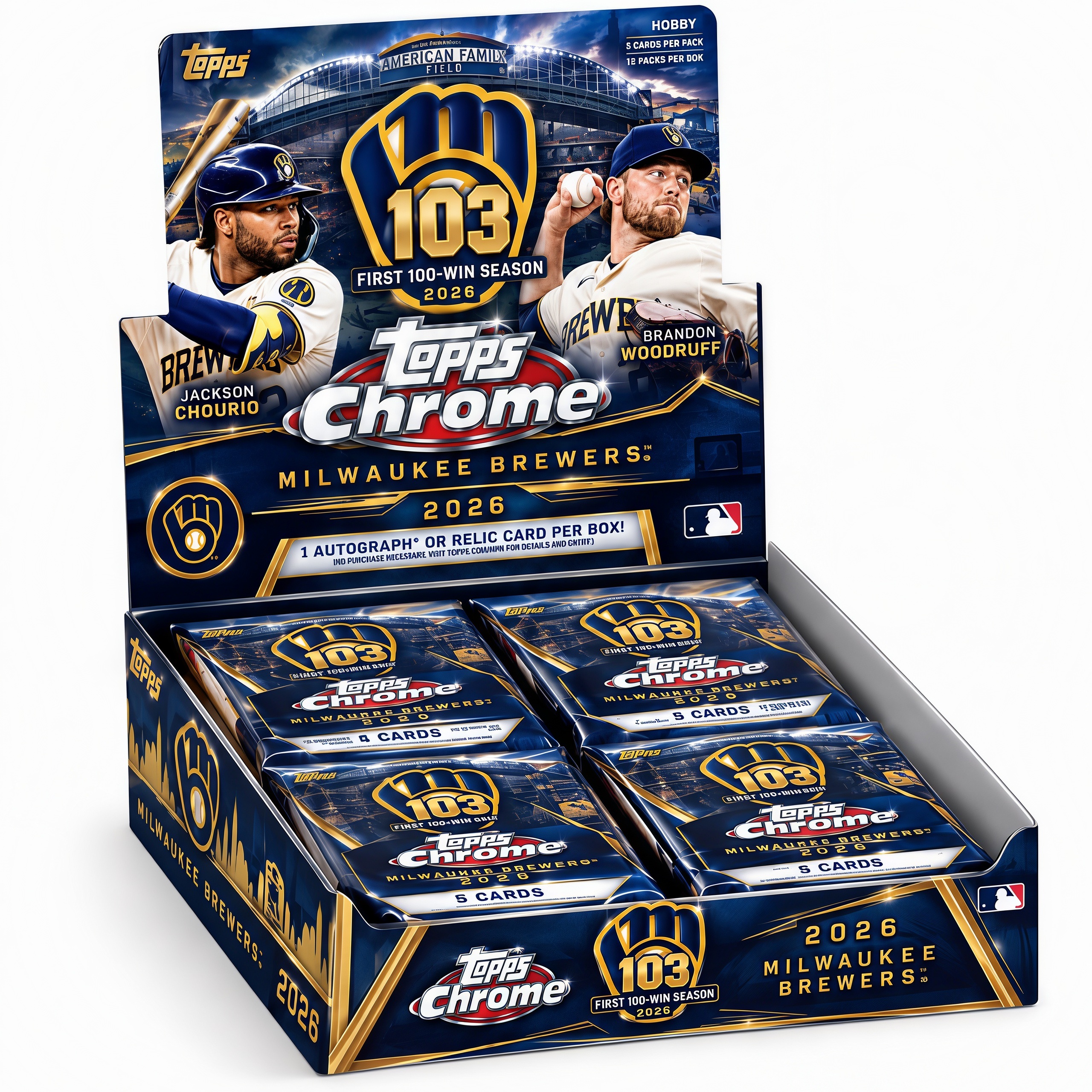 This Is My Crew! Brewers First 100-Win Season Trading Card  Hobby Box