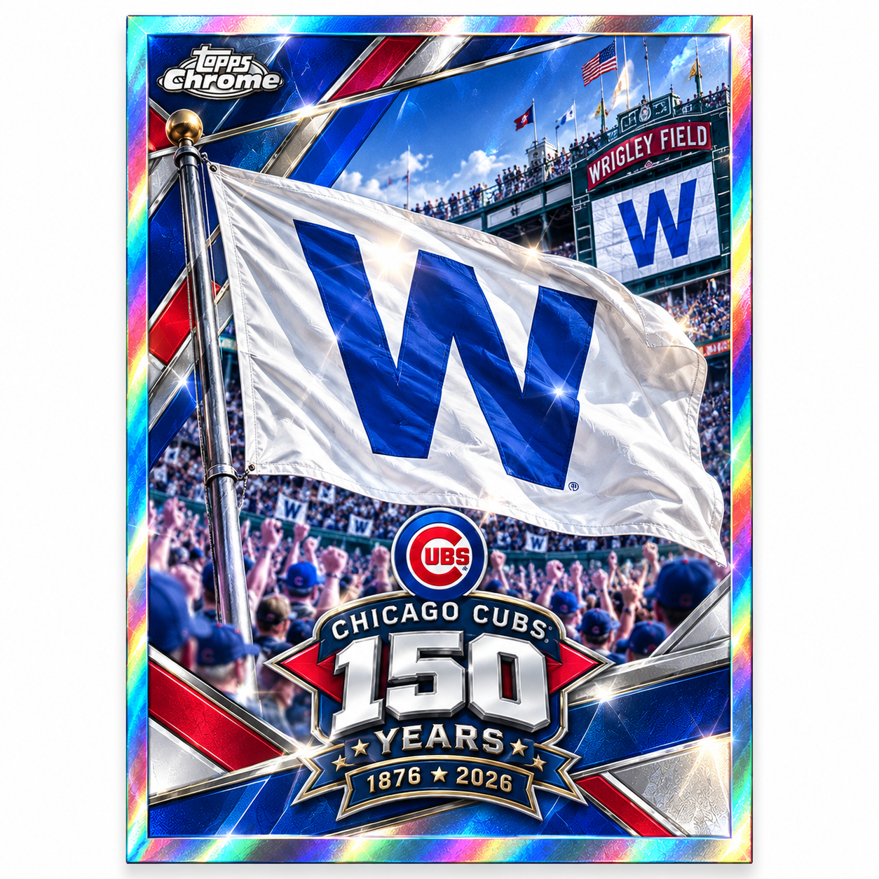 Fly the W! Chicago 150th Anniversary Trading Card Hobby Box