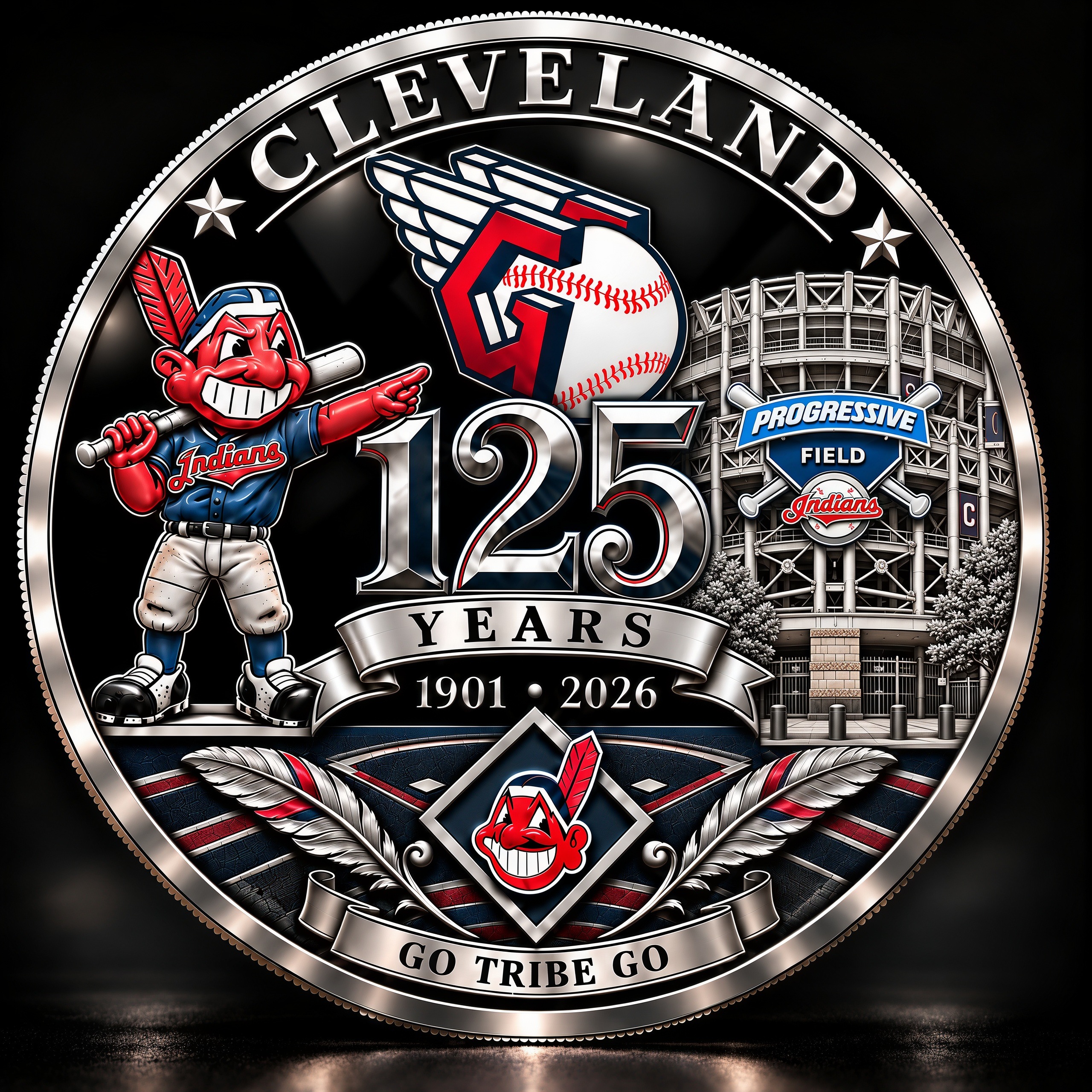 Go Tribe Go! Guardians 125th Anniversary Commemorative Coin