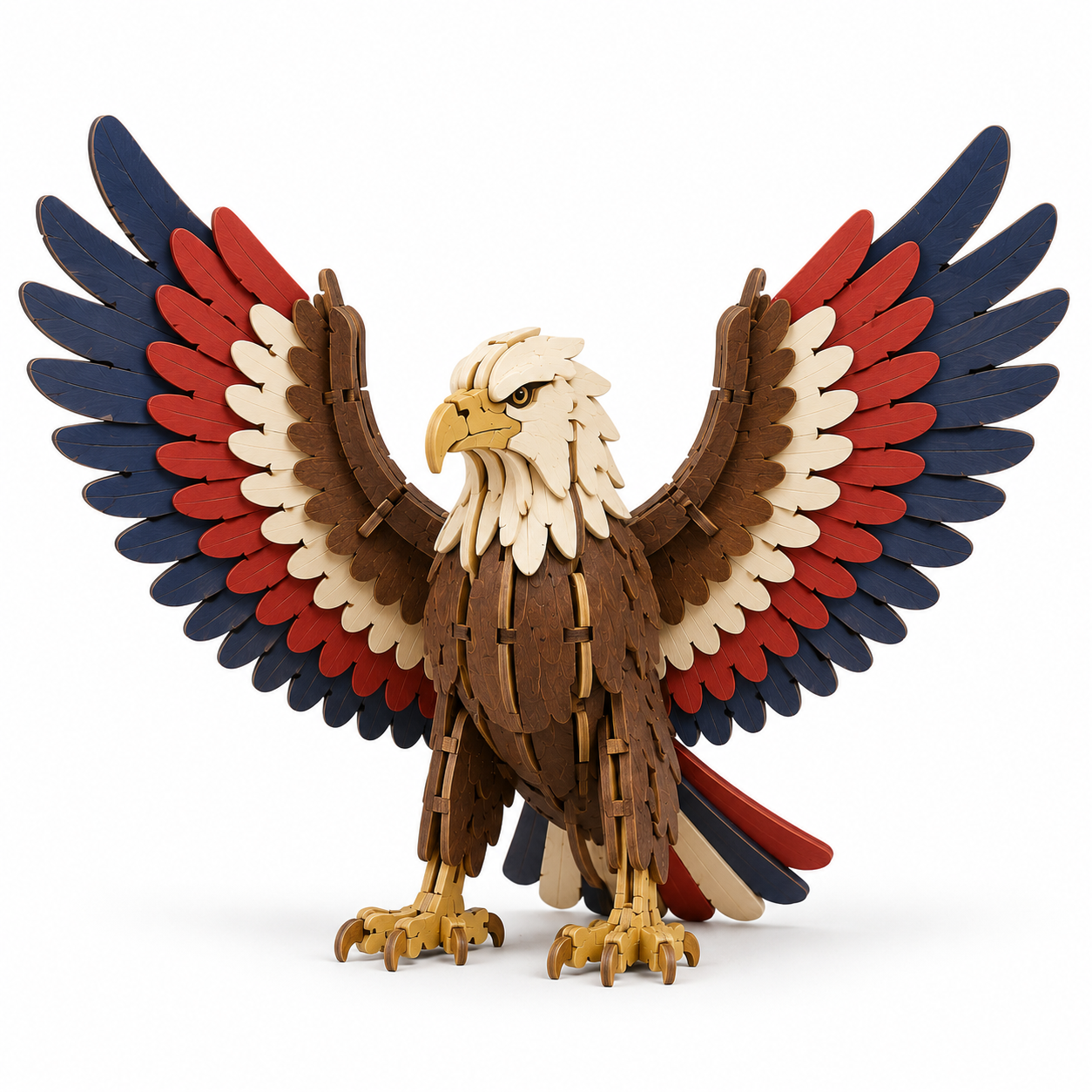 America 250th Freedom Eagle 3D Wooden Puzzle