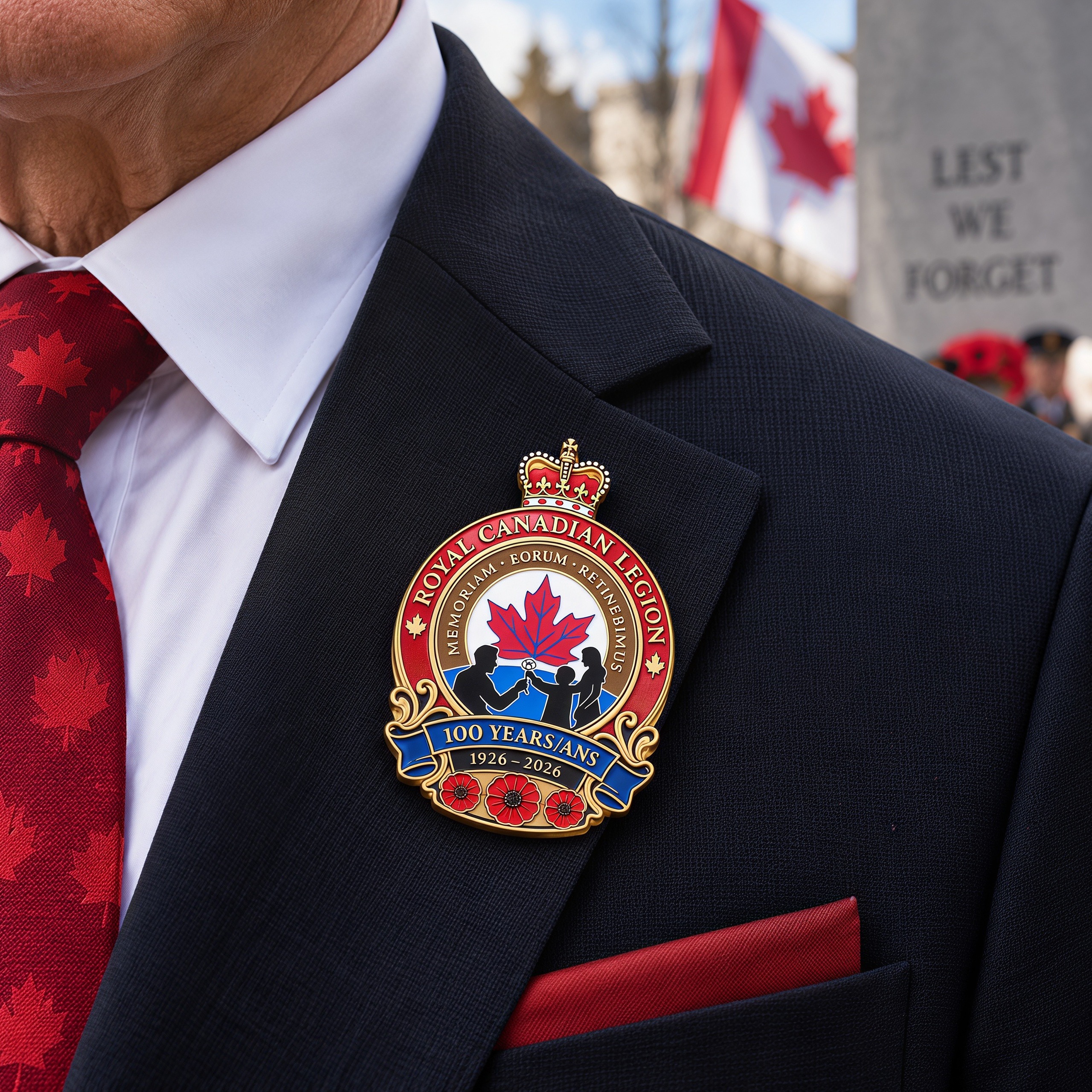Royal Canadian Legion 100th Anniversary Tribute Badge