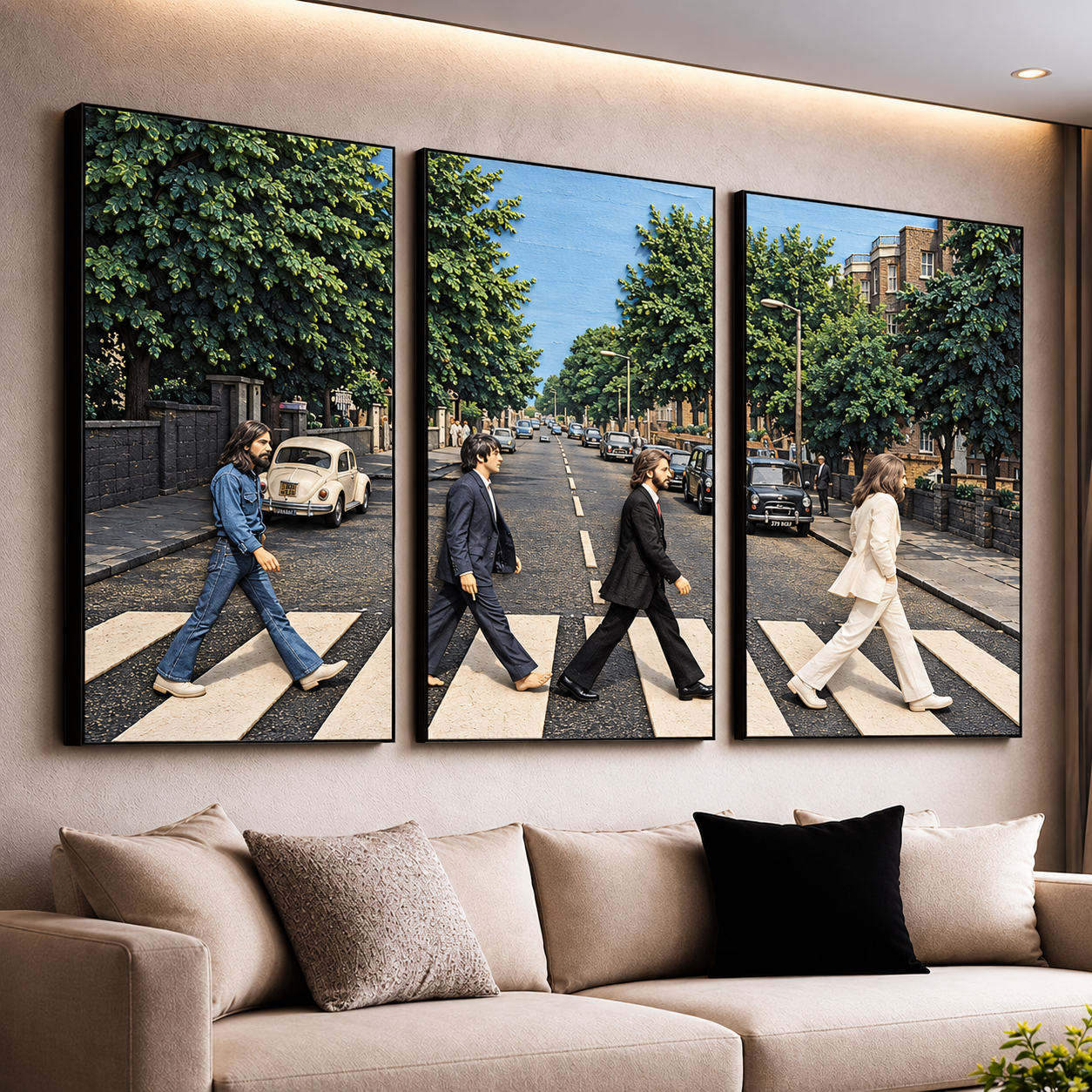 Fab Four Abbey Road Wall Art Set