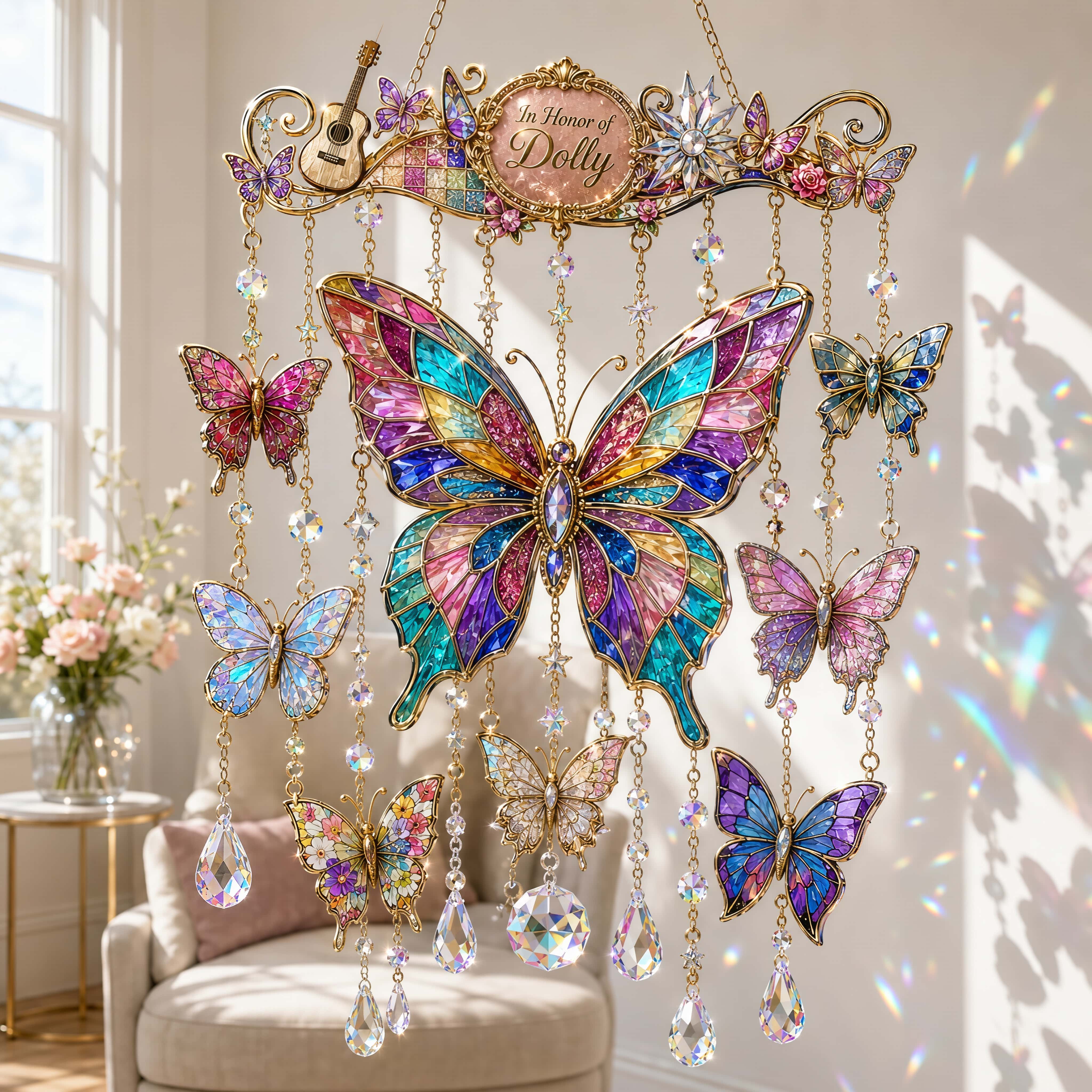 Love Is Like a Butterfly — In Honor of Dolly Ornament