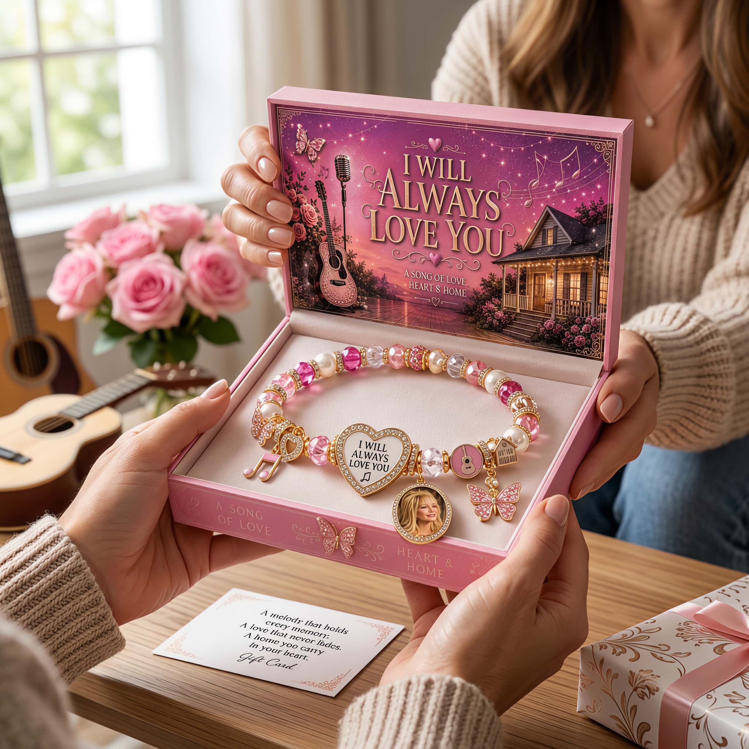 Eternal Dolly — “I Will Always Love You” Gemstone Bracelet
