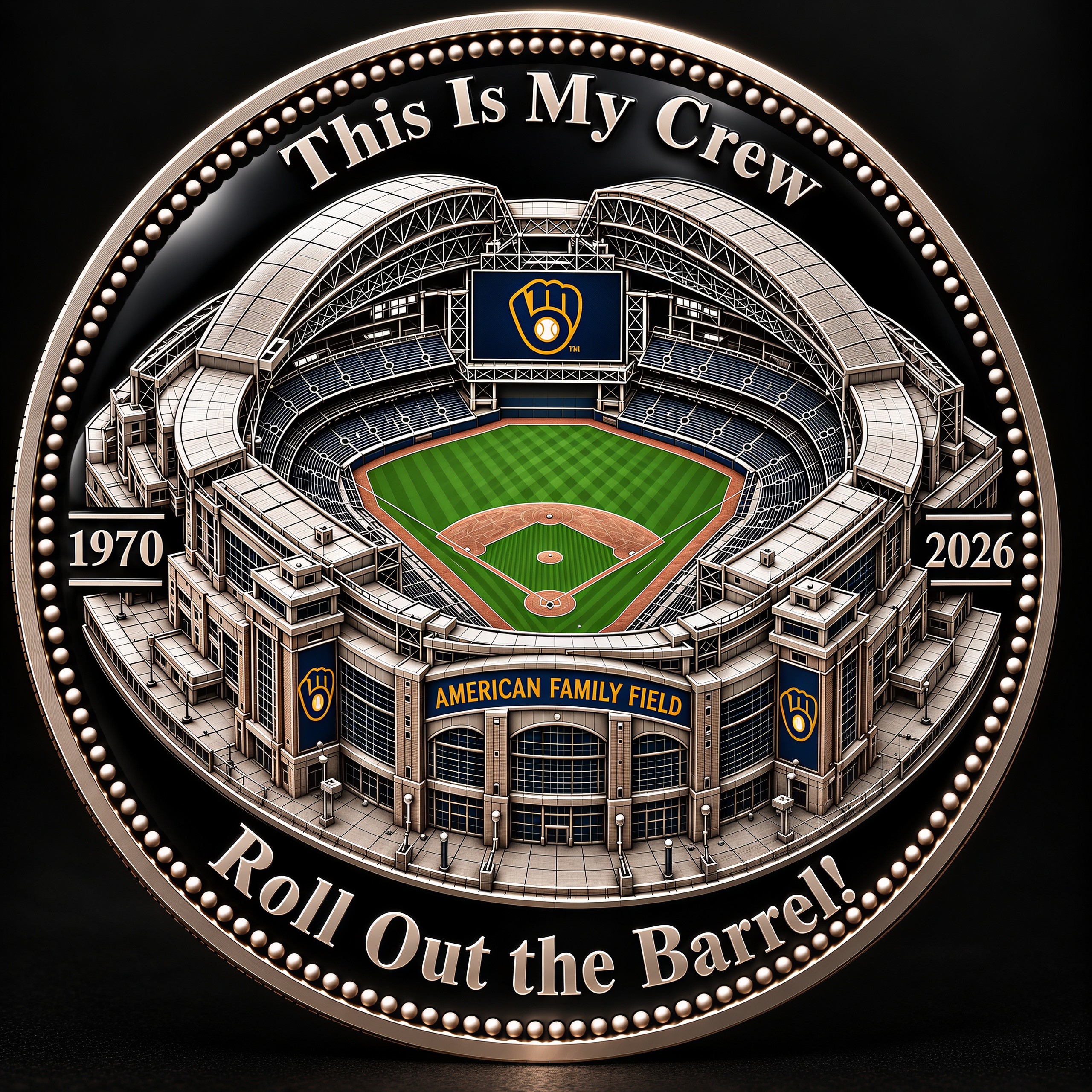 This Is My Crew! Brewers first 100 win season Commemorative Coin