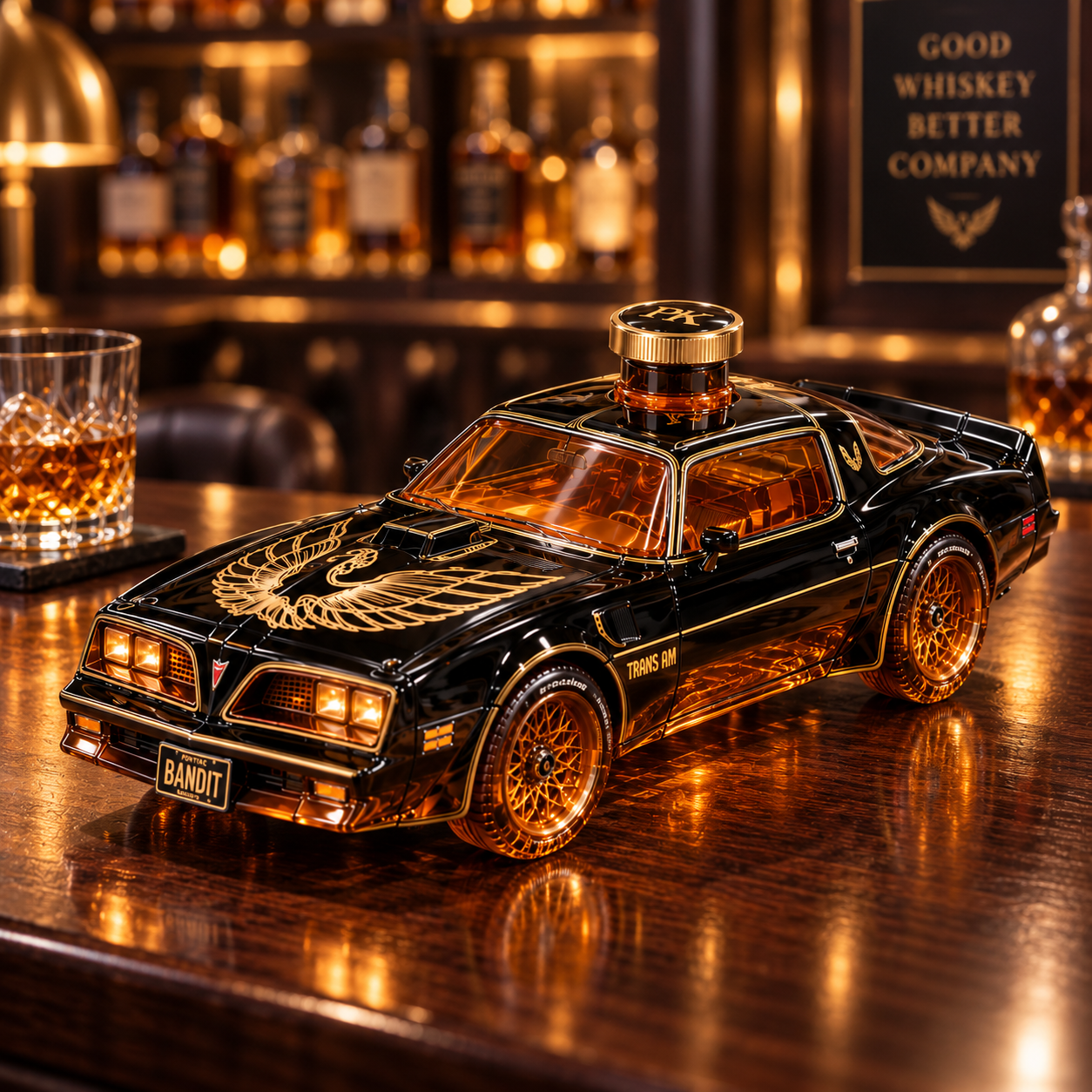 “Smokey and the Bandit” 50th Anniversary Whiskey Bottle