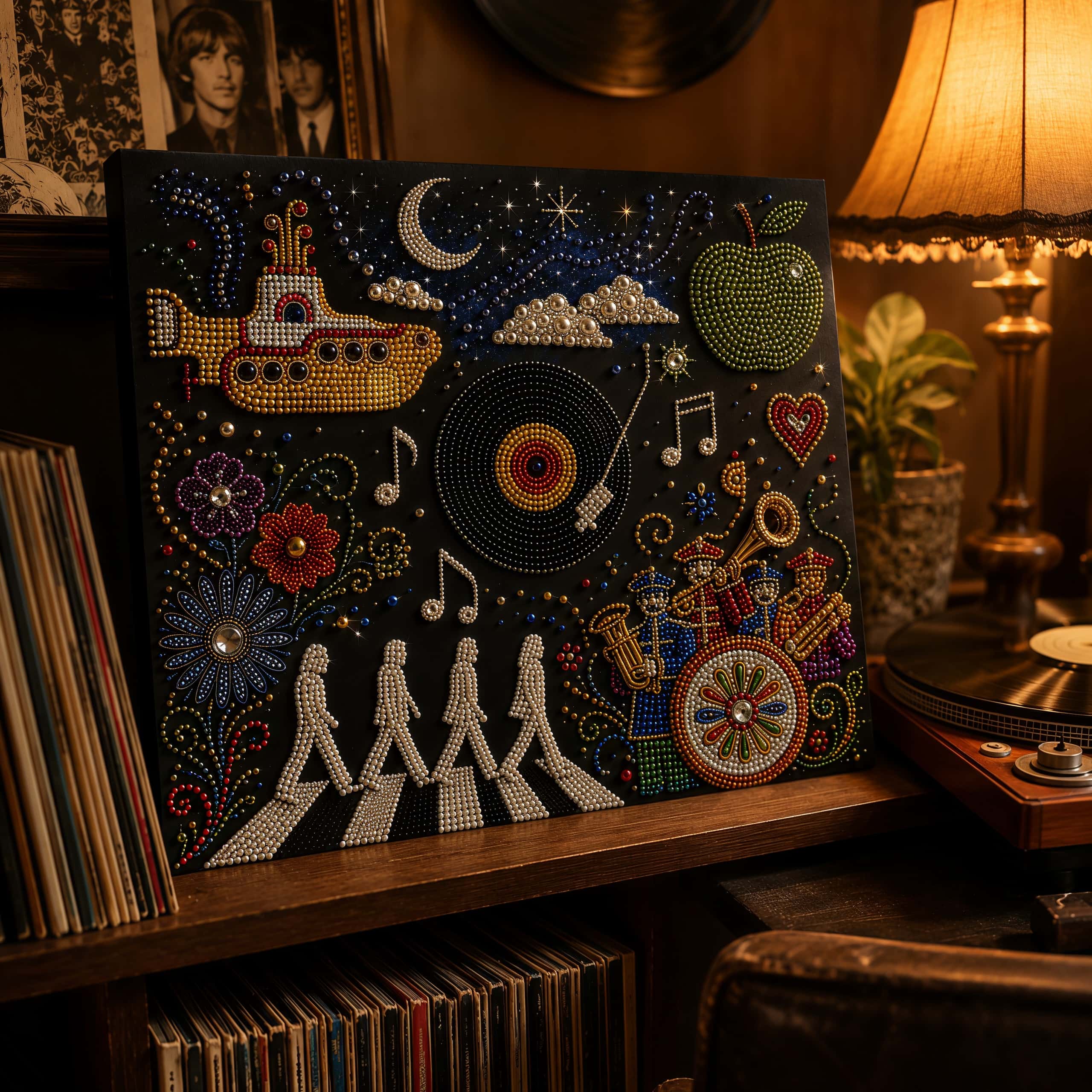 60s Pop Voyage DIY Beaded Art Kit