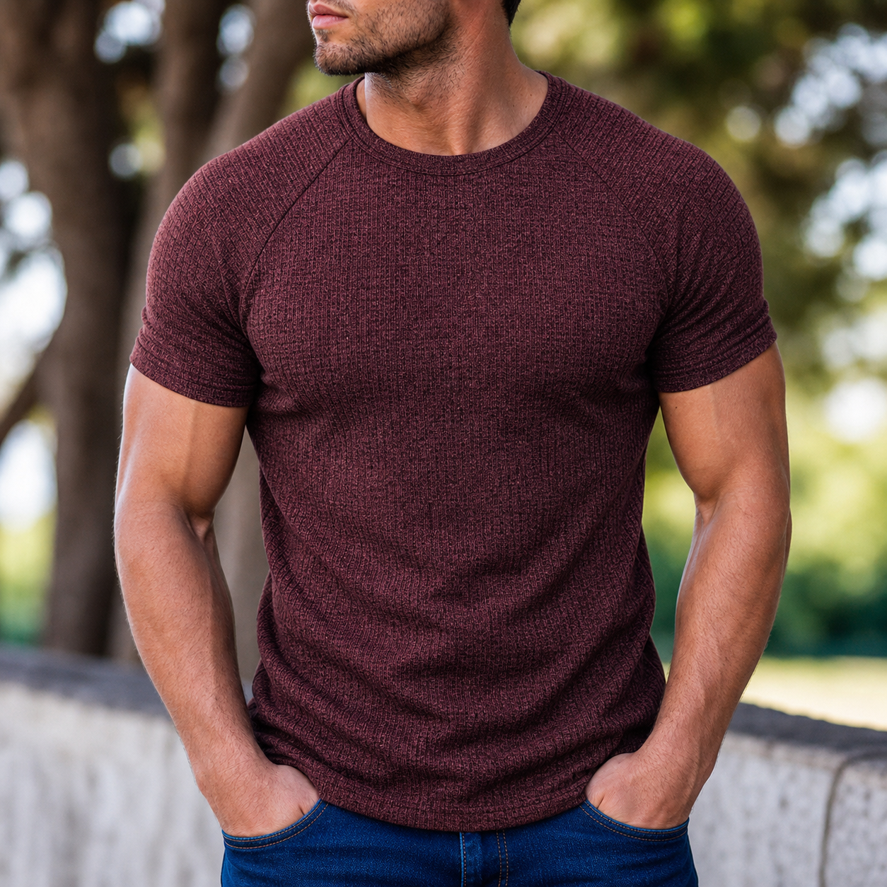 Dusty Burgundy front view