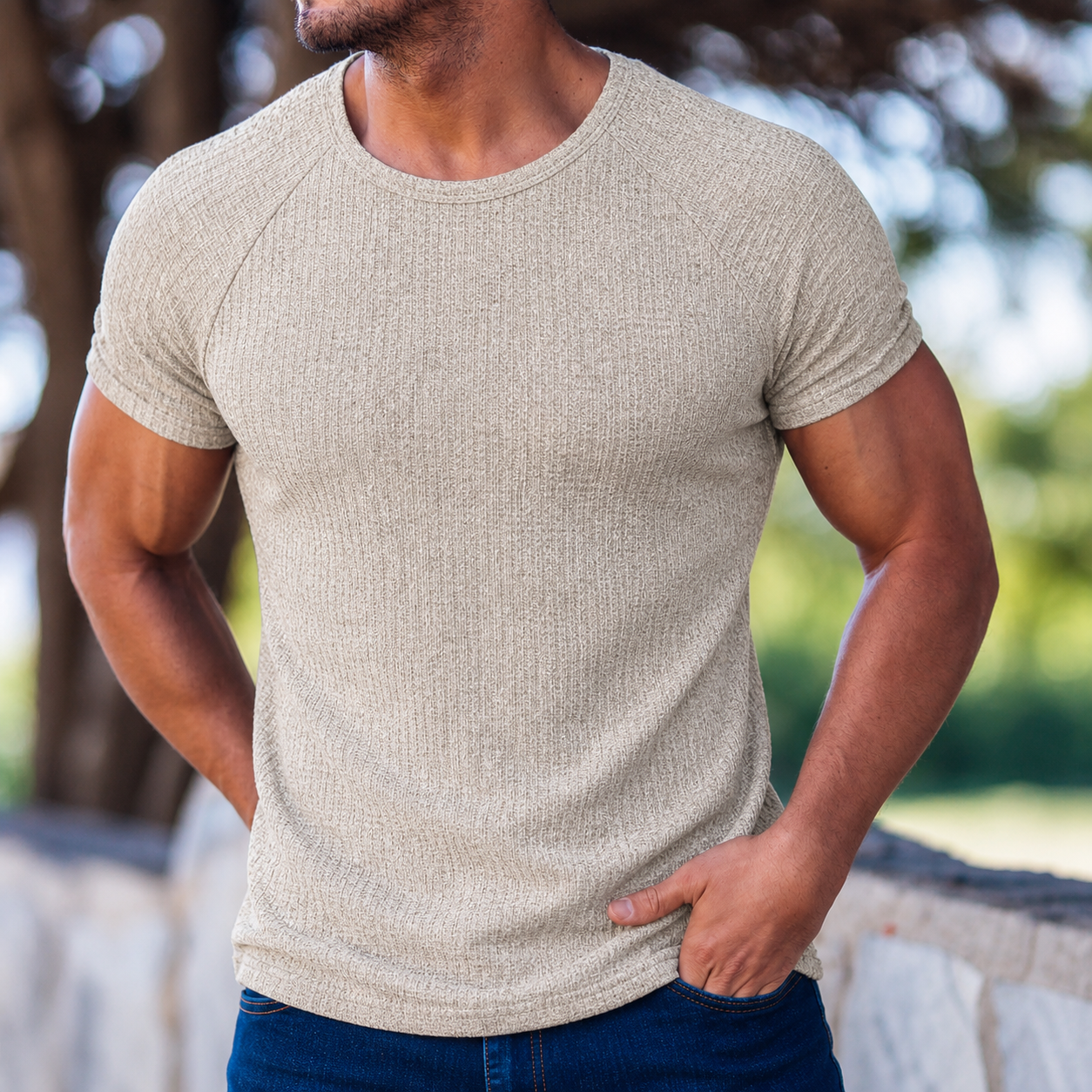 Oatmeal Beige front view