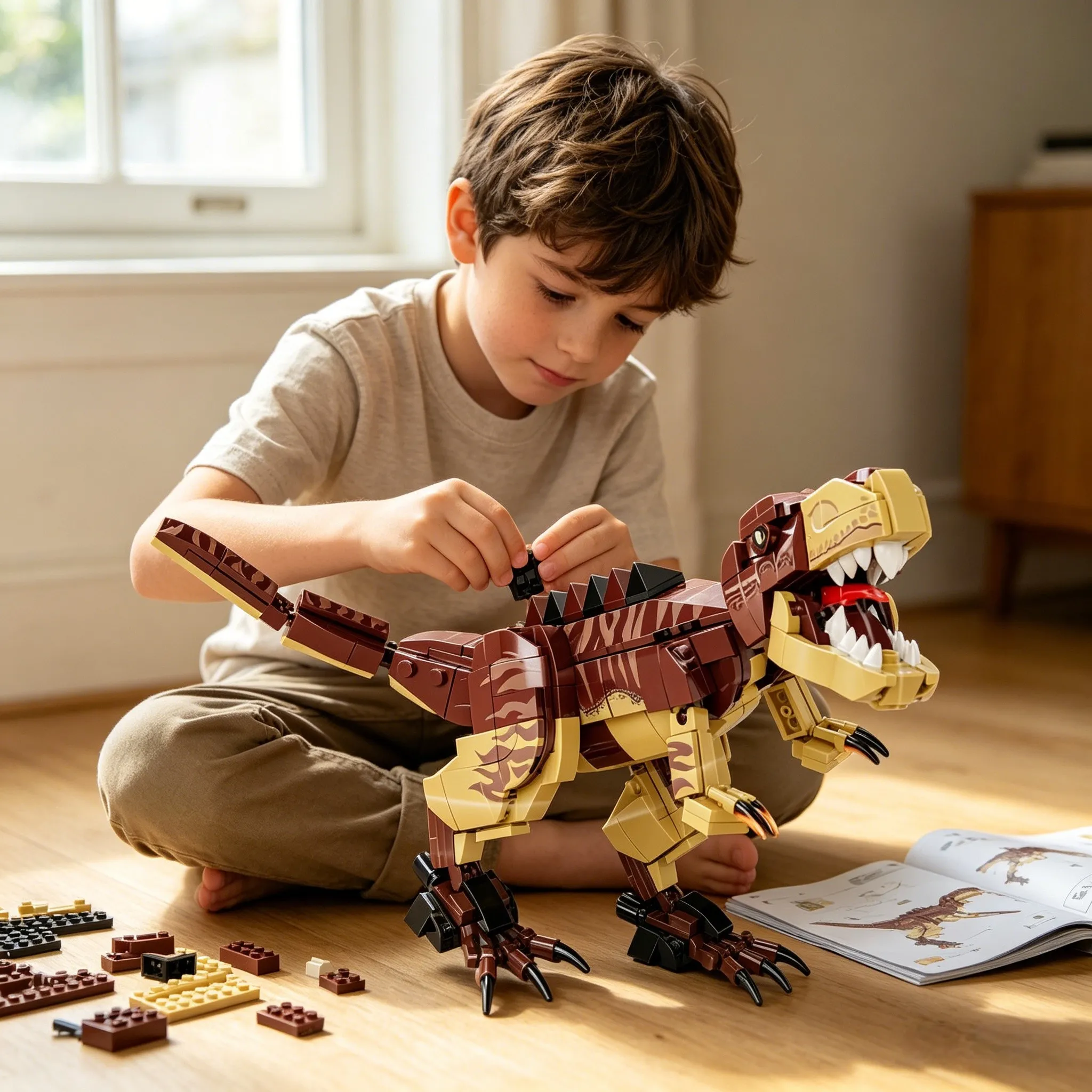 🦖 T-Rex Dinosaur Building Blocks Set