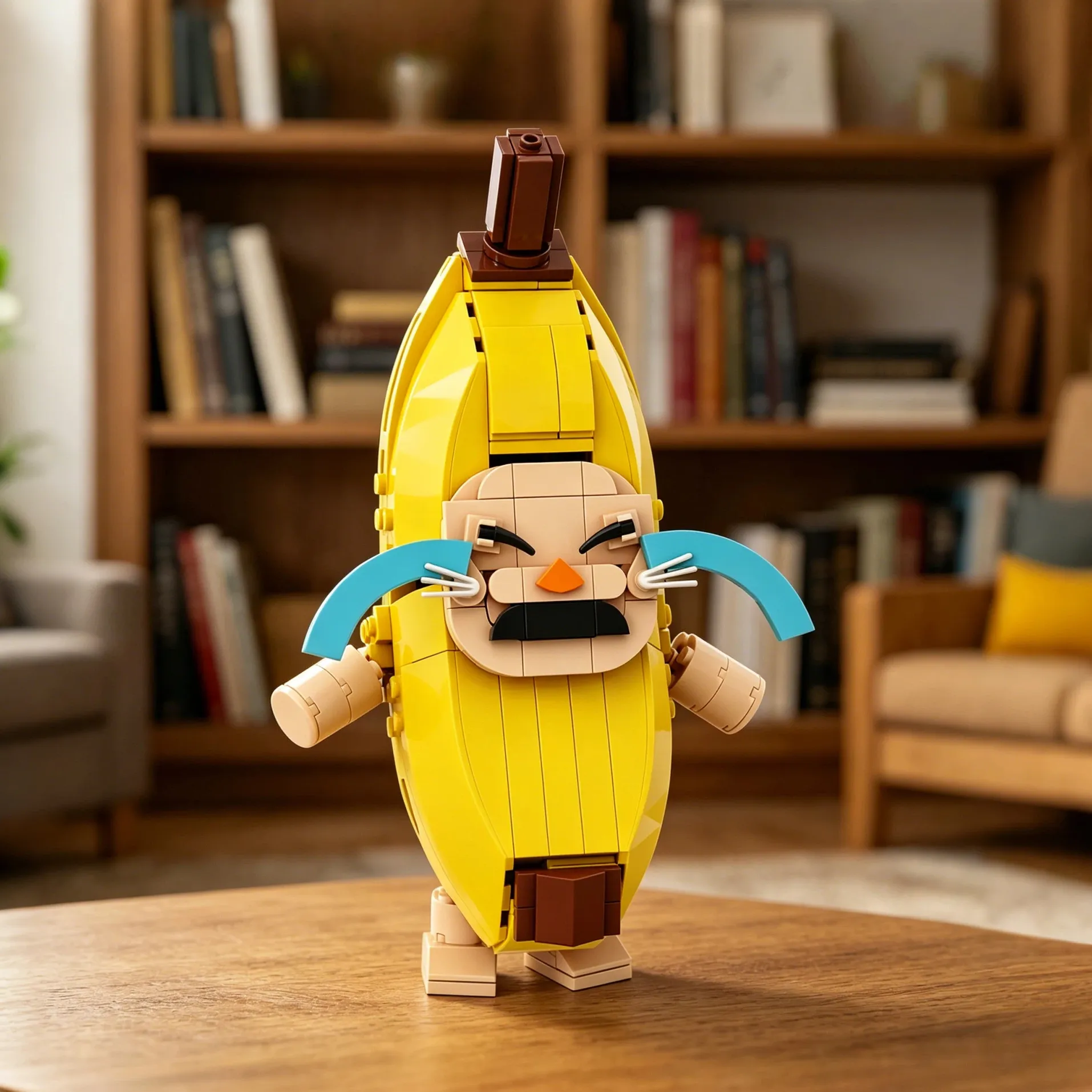 Crying Banana Brick Figure | Funny Emotional Support Build💛