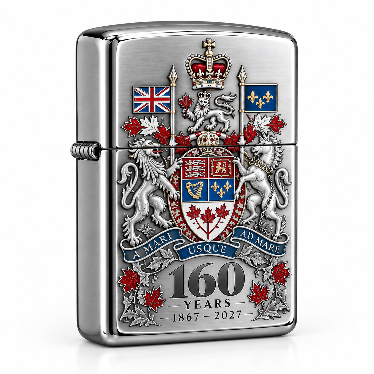 🍁 🇨🇦 Canada 160 Years — Commemorative Legendary Tribute Fire Lighter